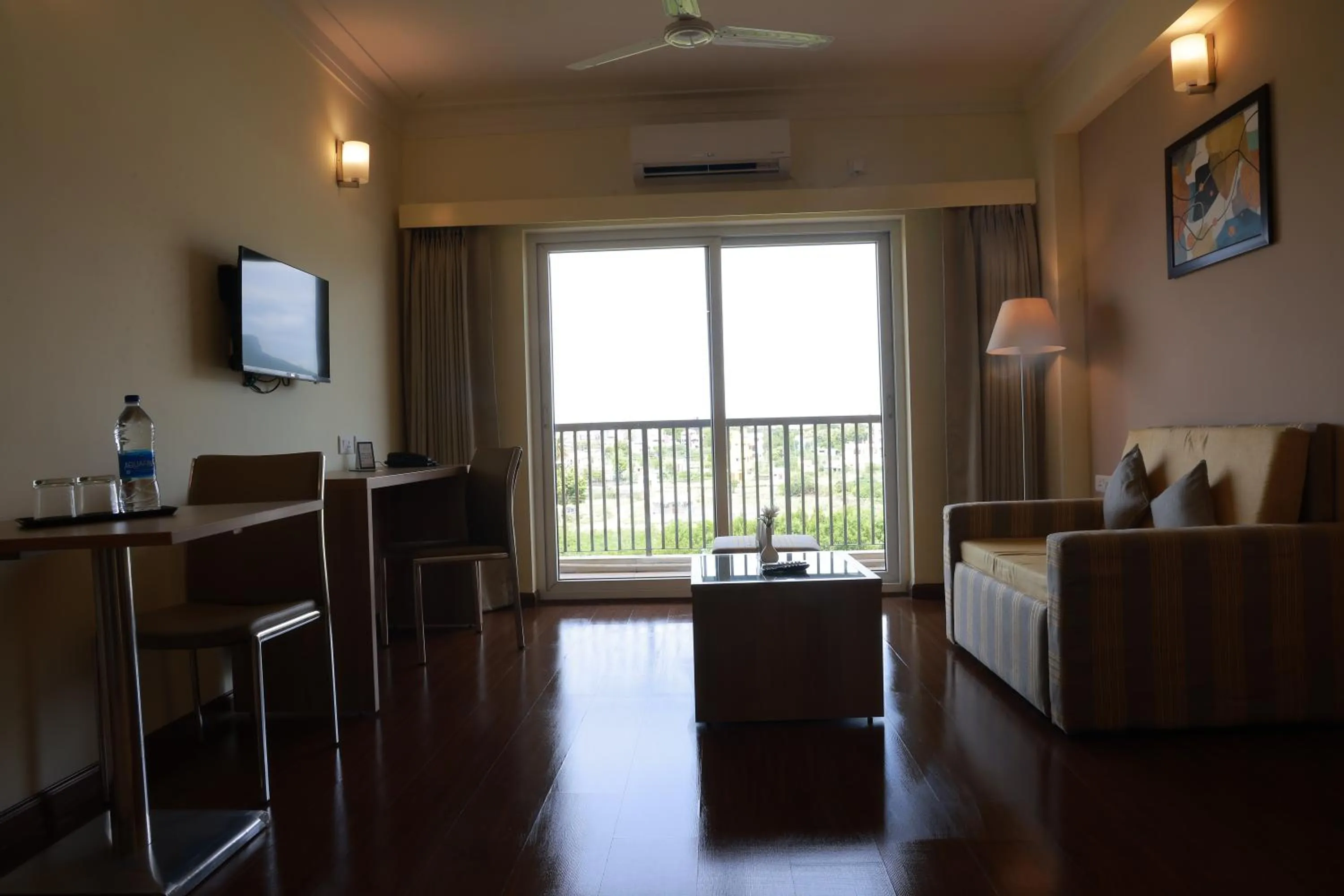 Seating area in Starlit Suites Tirupati