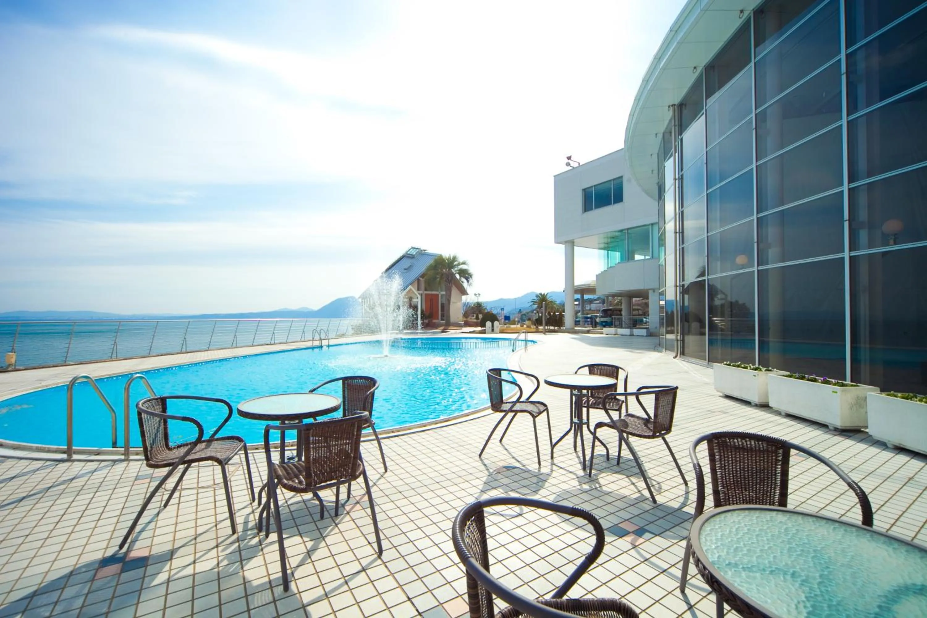 Summer, Swimming Pool in Beppuwan Royal Hotel