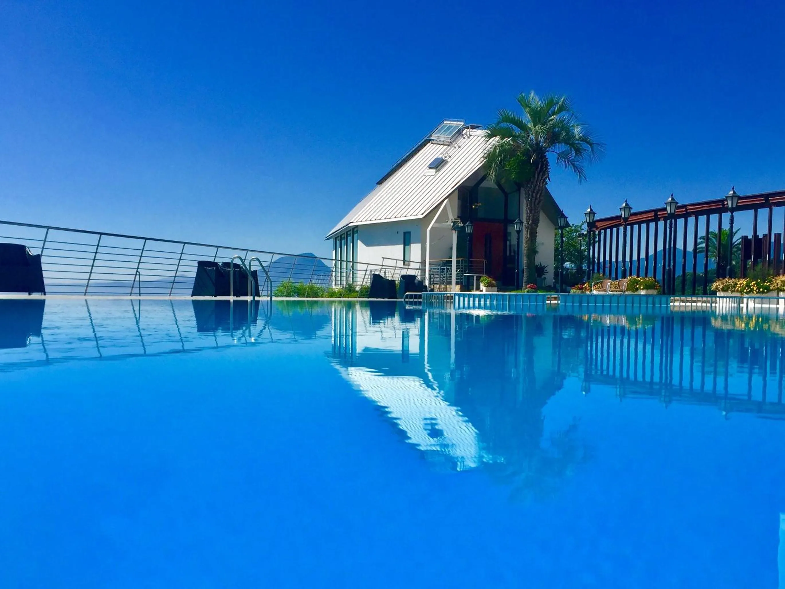 Pool view, Swimming Pool in Beppuwan Royal Hotel