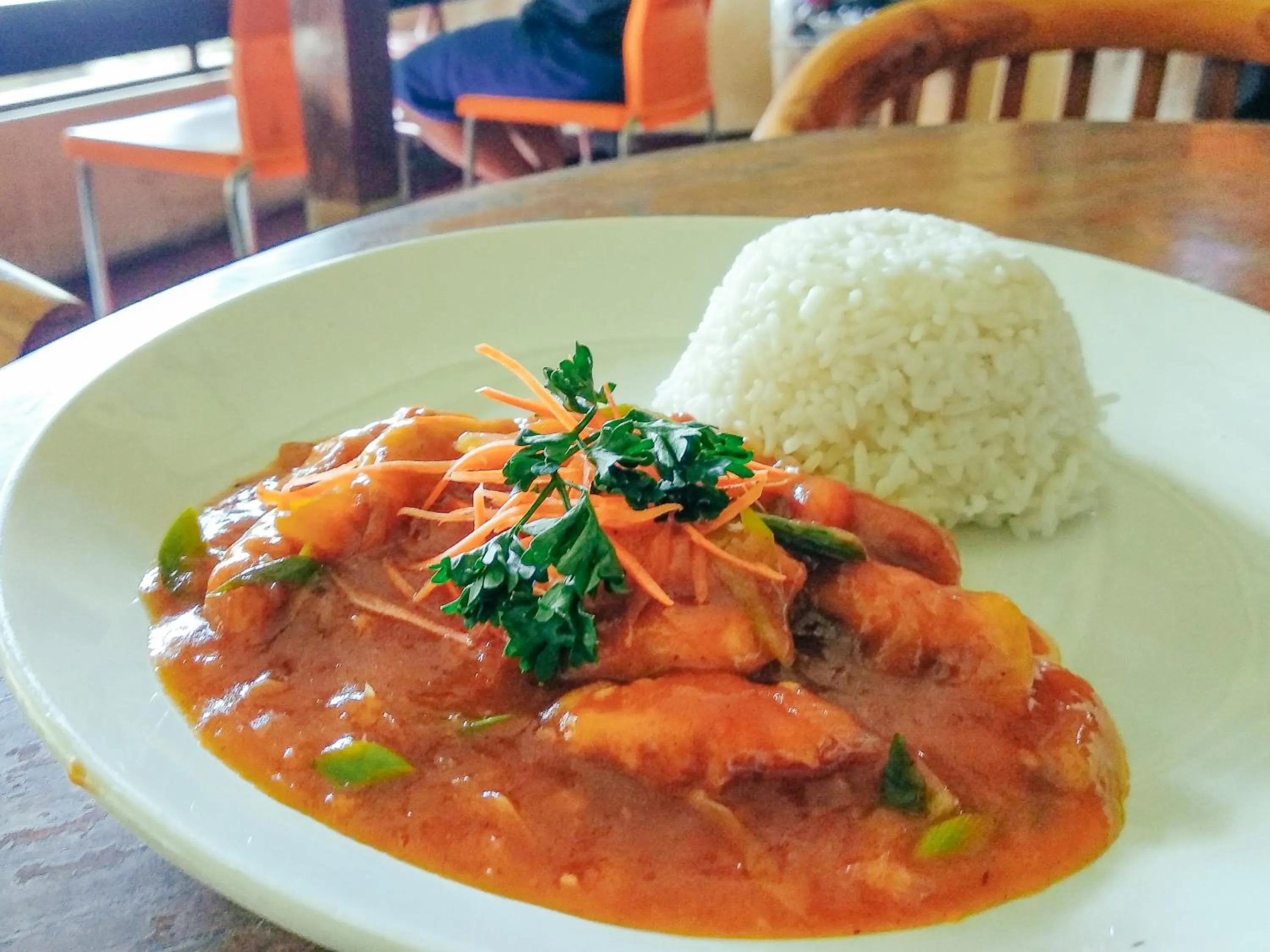 Food in Downtown Monkey Forest Hostel