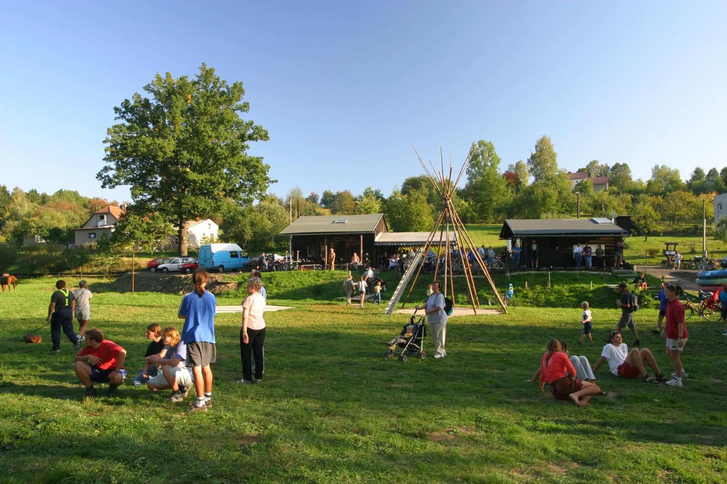Garden view in Turisticka ubytovna Cakle