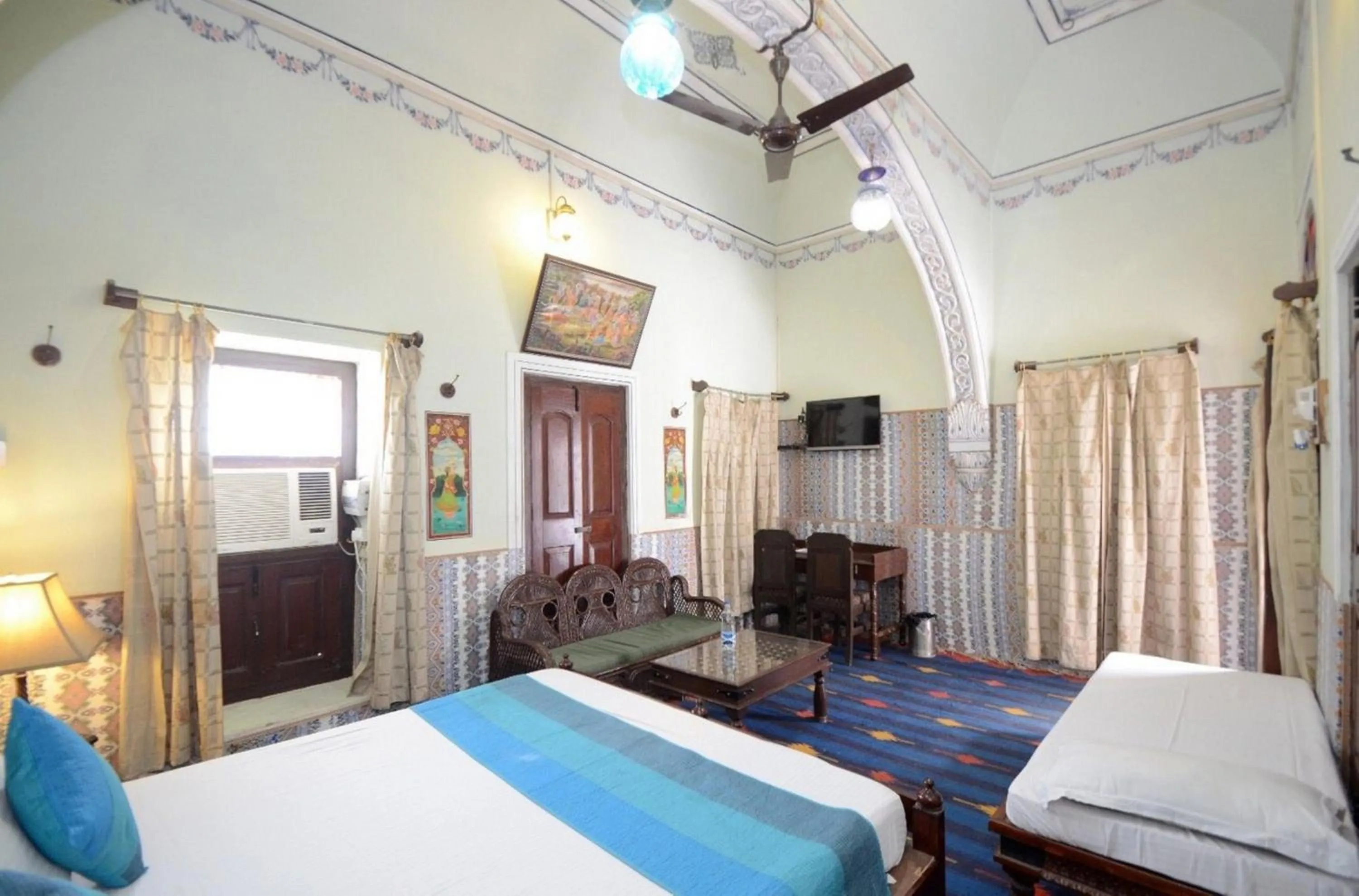 Bedroom, Bed in Hotel Heritage Mandawa