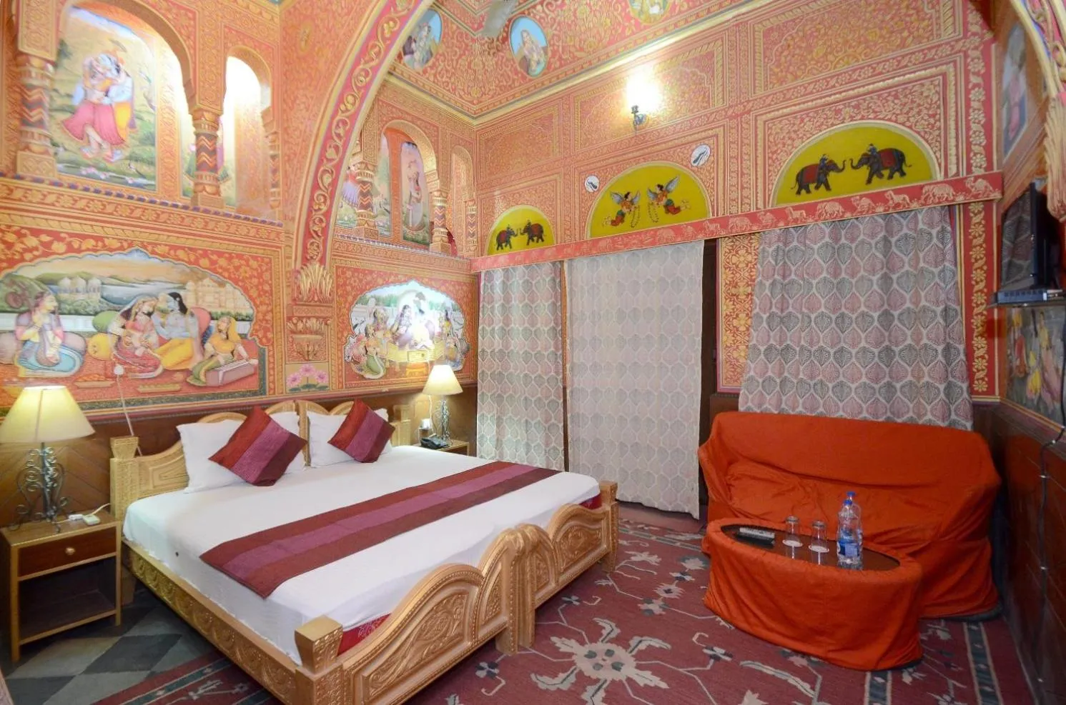 Bedroom, Bed in Hotel Heritage Mandawa