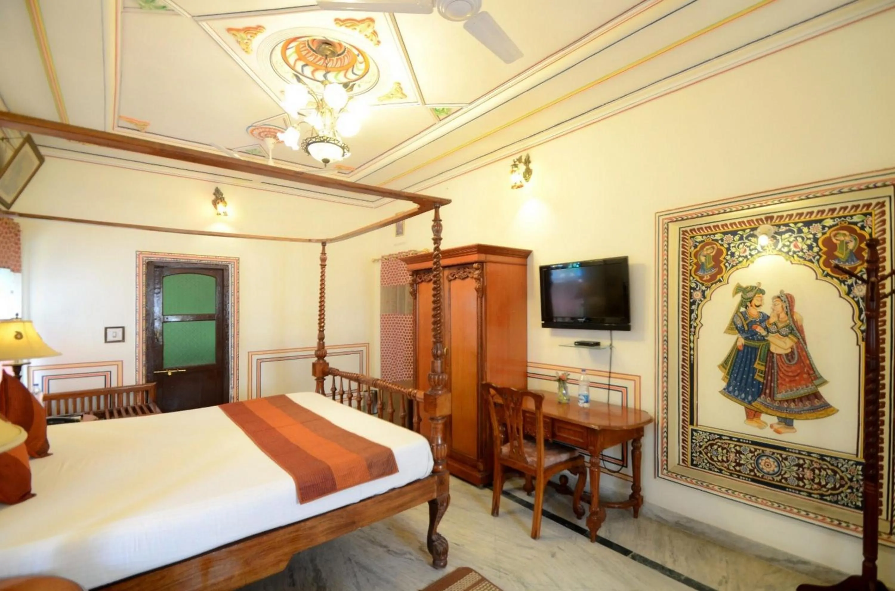 TV and multimedia, Bed in Hotel Heritage Mandawa