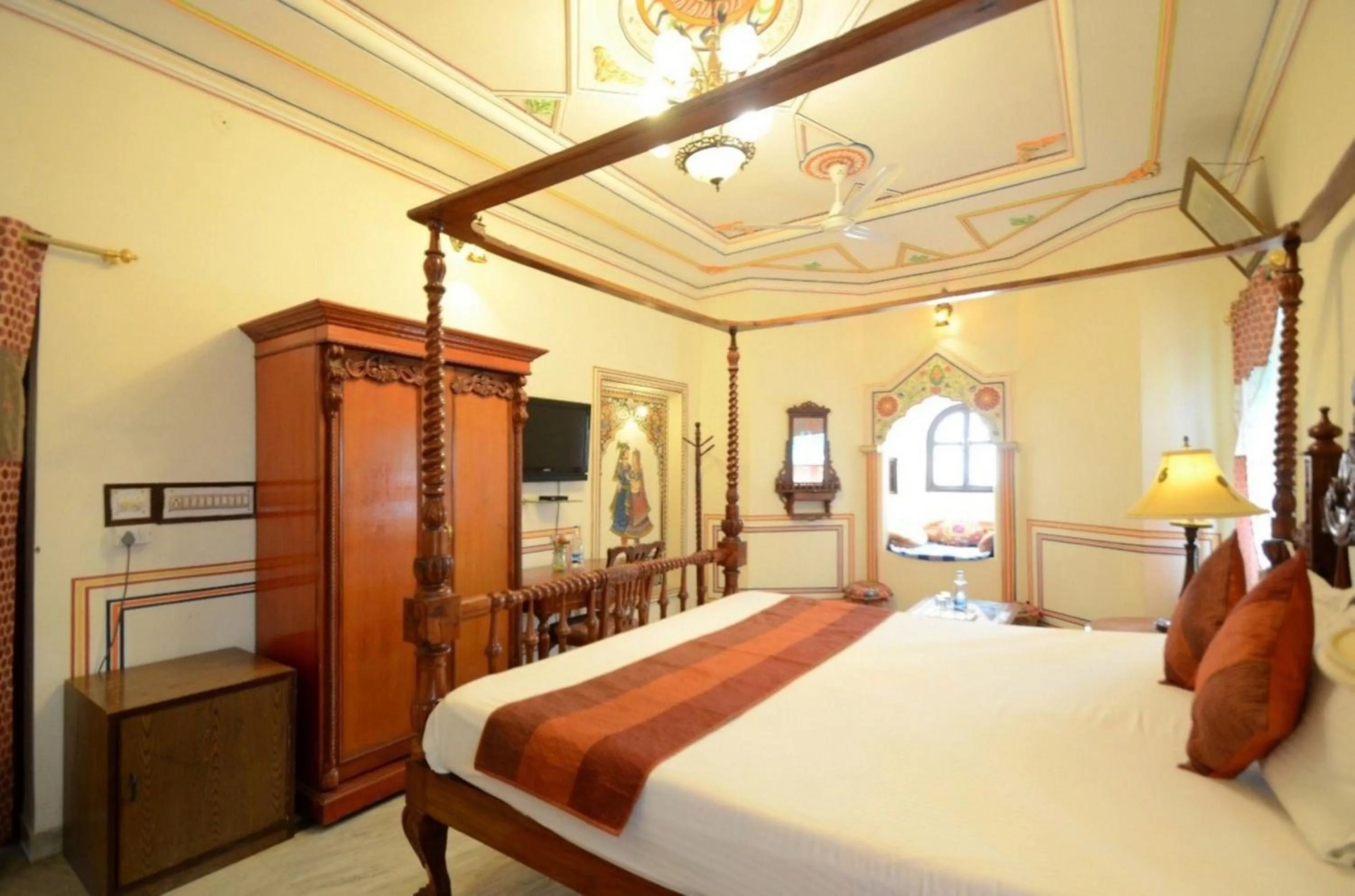 Bedroom, Bed in Hotel Heritage Mandawa