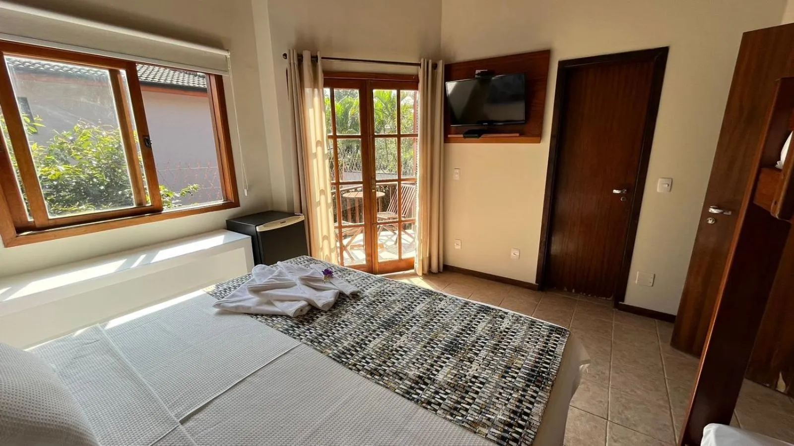 Bed in Pousada Moryba