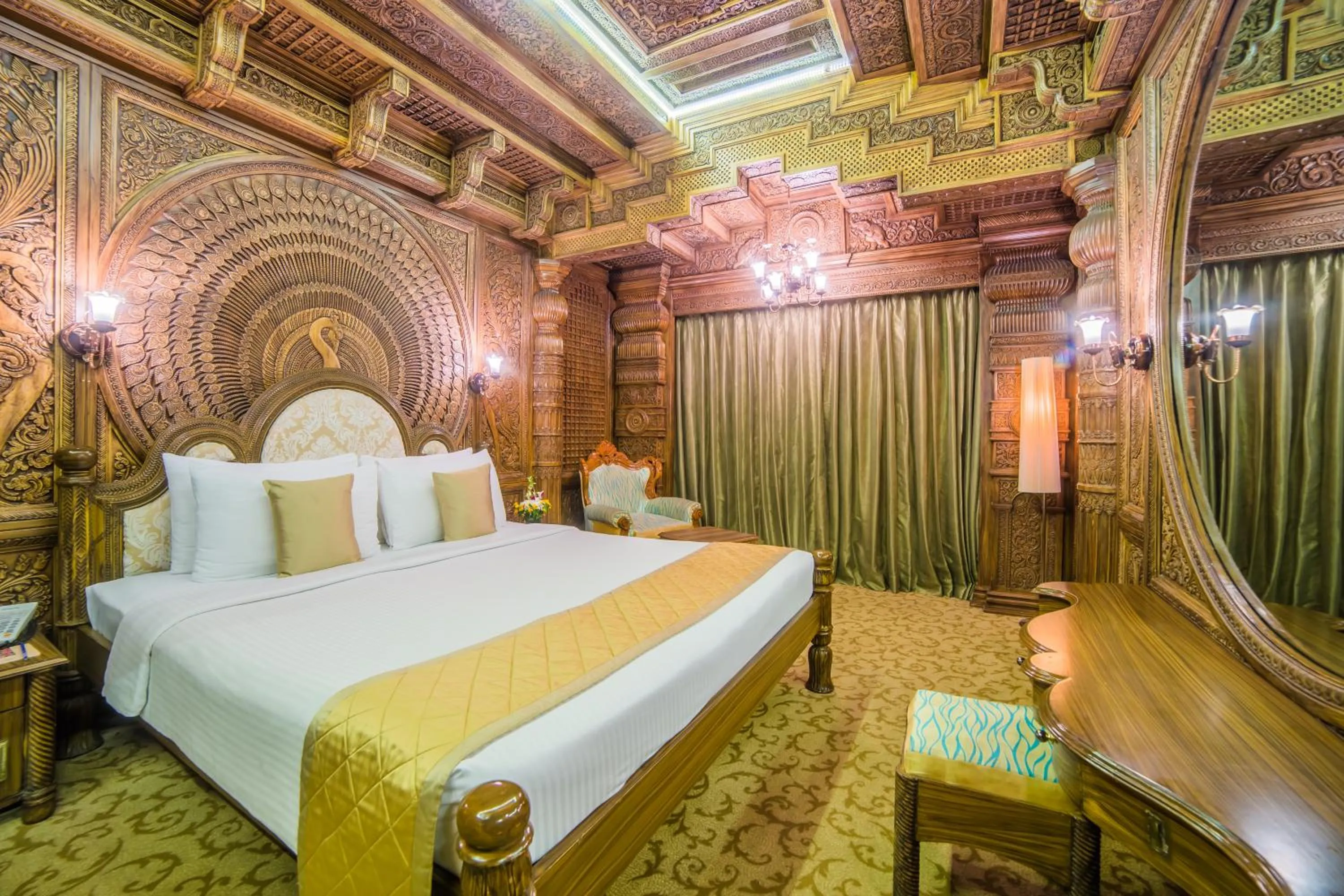 Bed in Ramoji Film City- Sitara Luxury Hotel