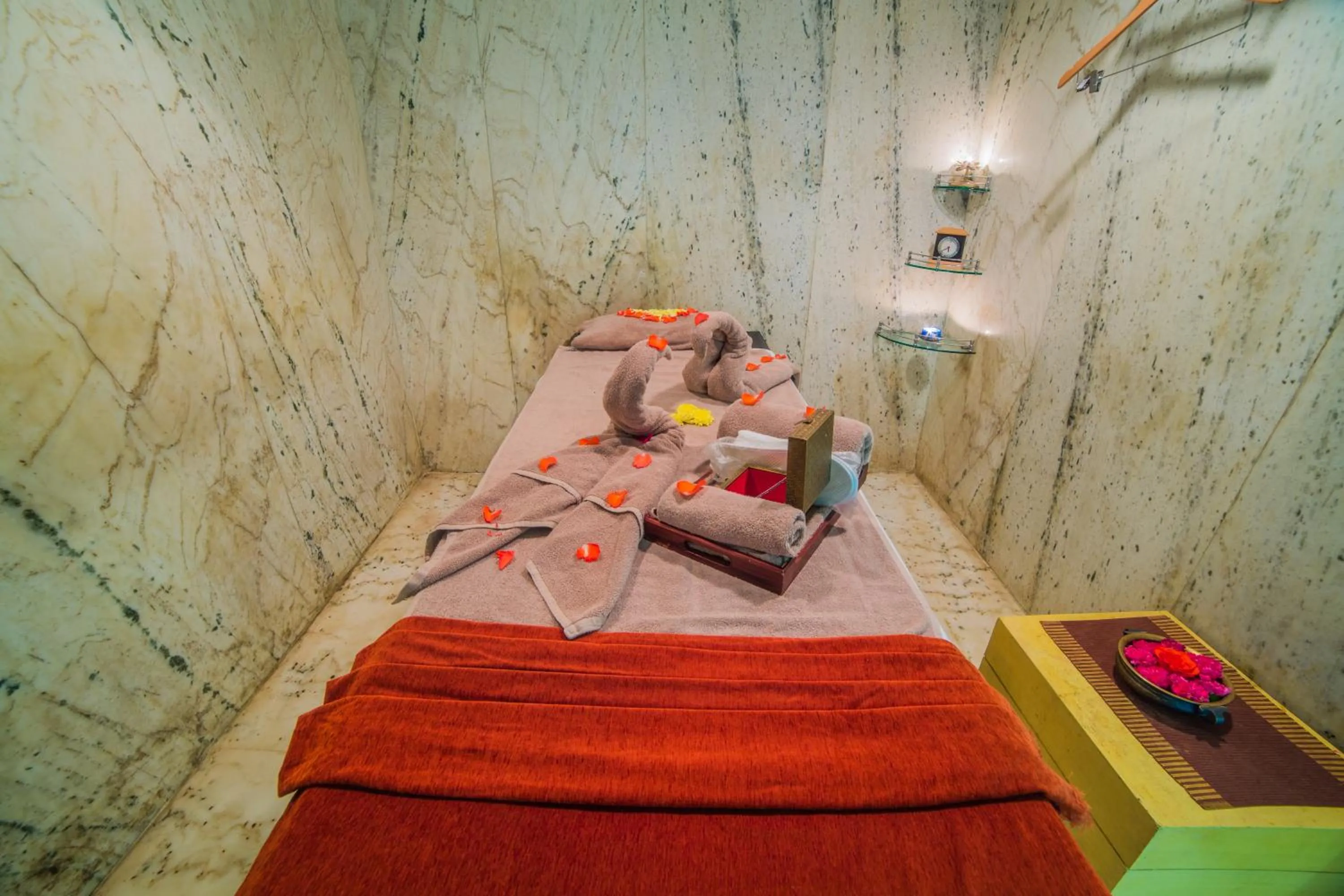 Bed in Ramoji Film City- Sitara Luxury Hotel