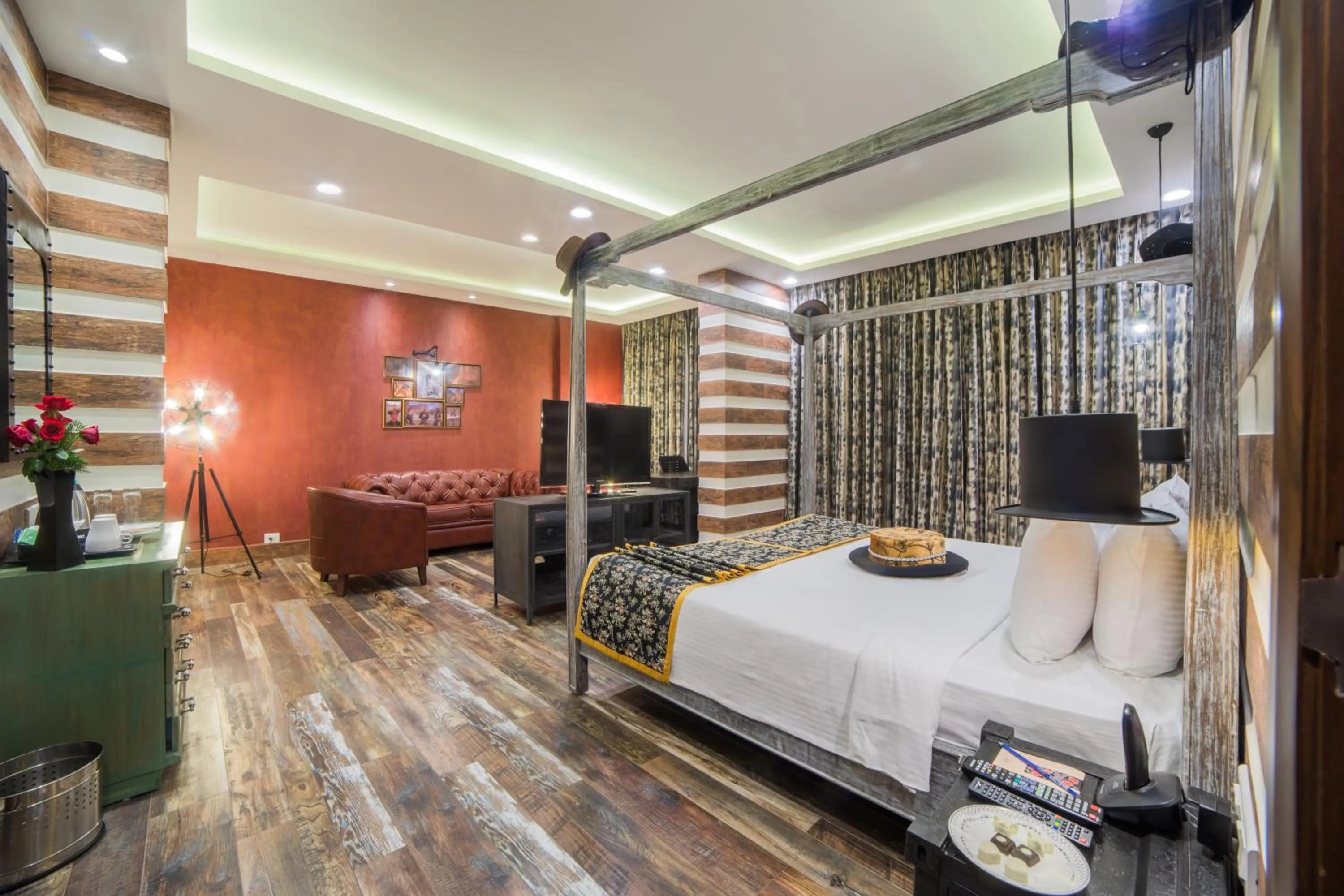 Bed in Ramoji Film City- Sitara Luxury Hotel