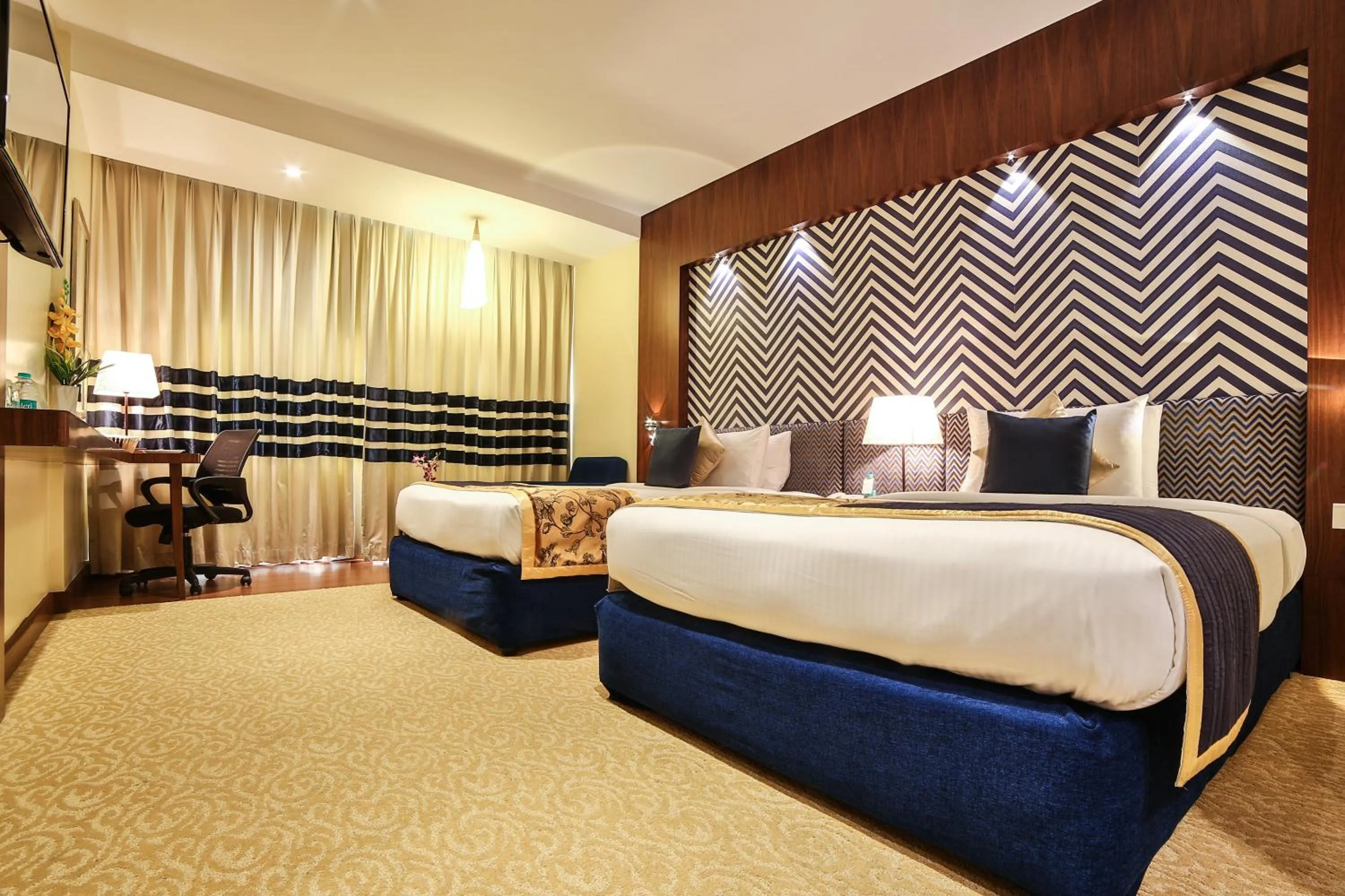 Bedroom, Bed in Ramoji Film City- Sitara Luxury Hotel