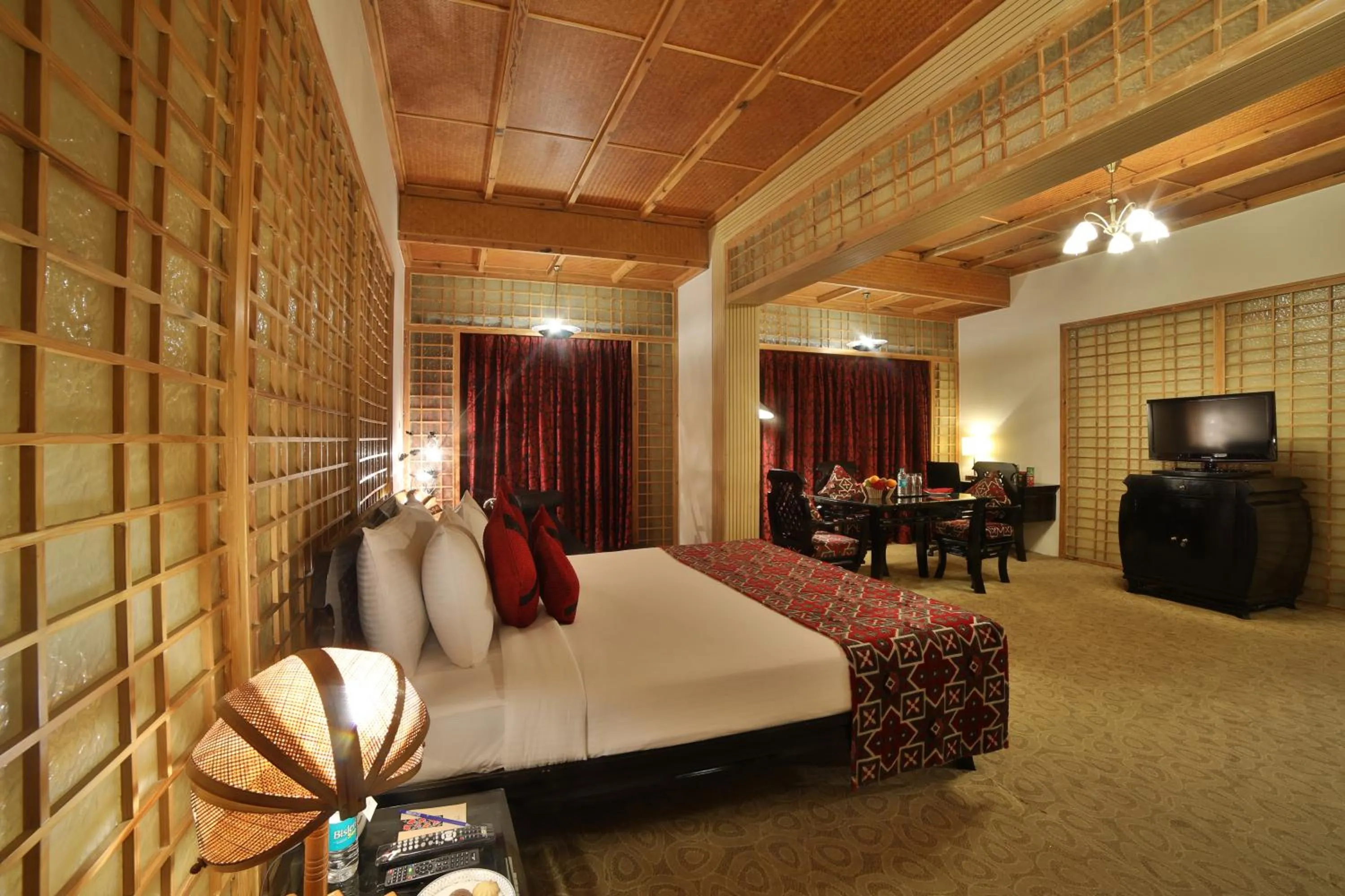 Bed in Ramoji Film City- Sitara Luxury Hotel