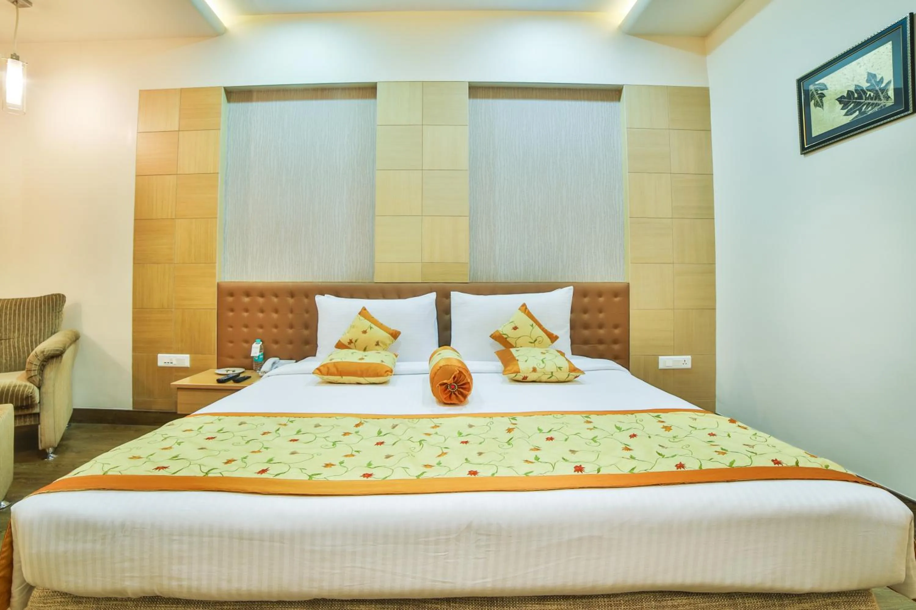 Bed in Ramoji Film City- Sitara Luxury Hotel