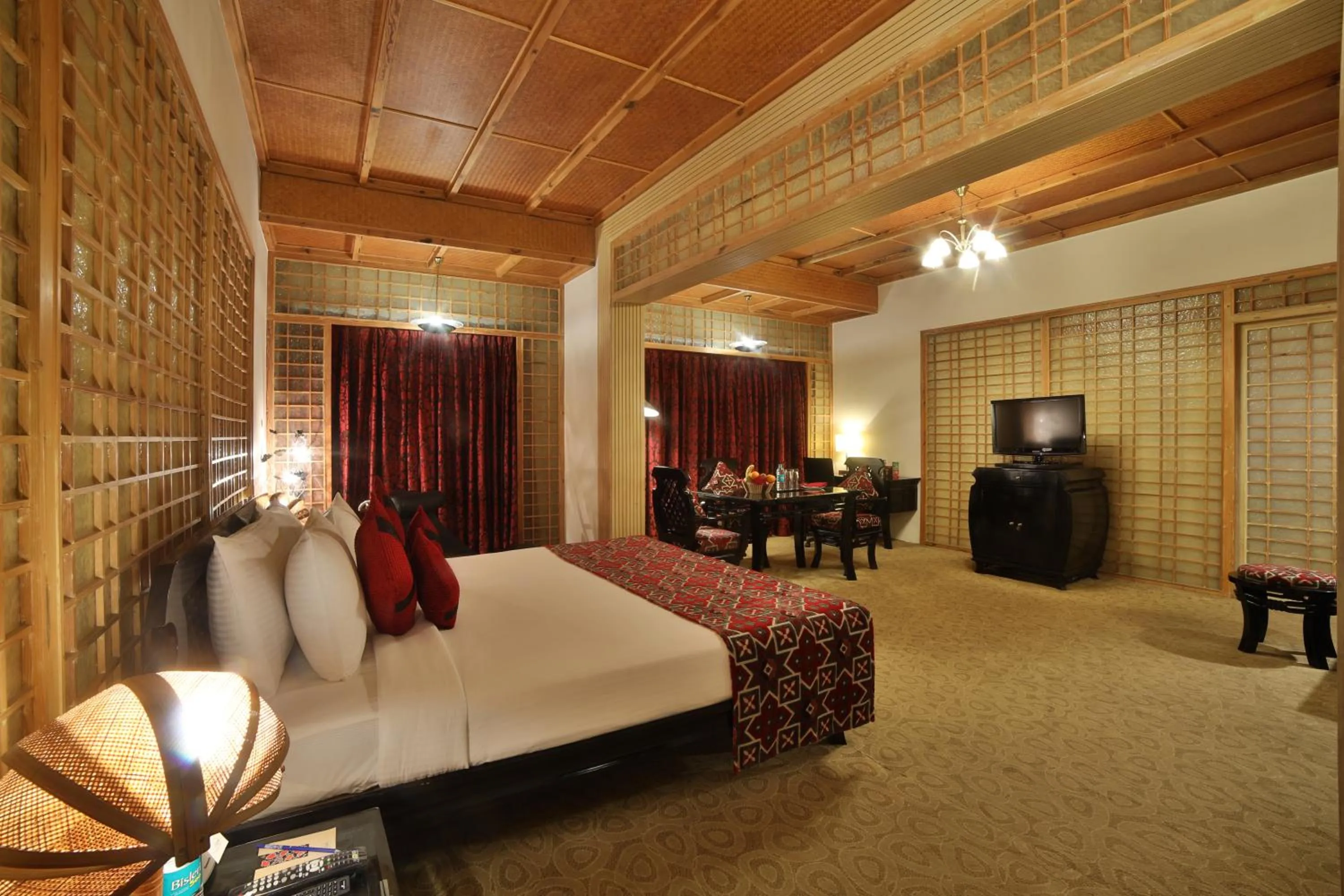Bed in Ramoji Film City- Sitara Luxury Hotel