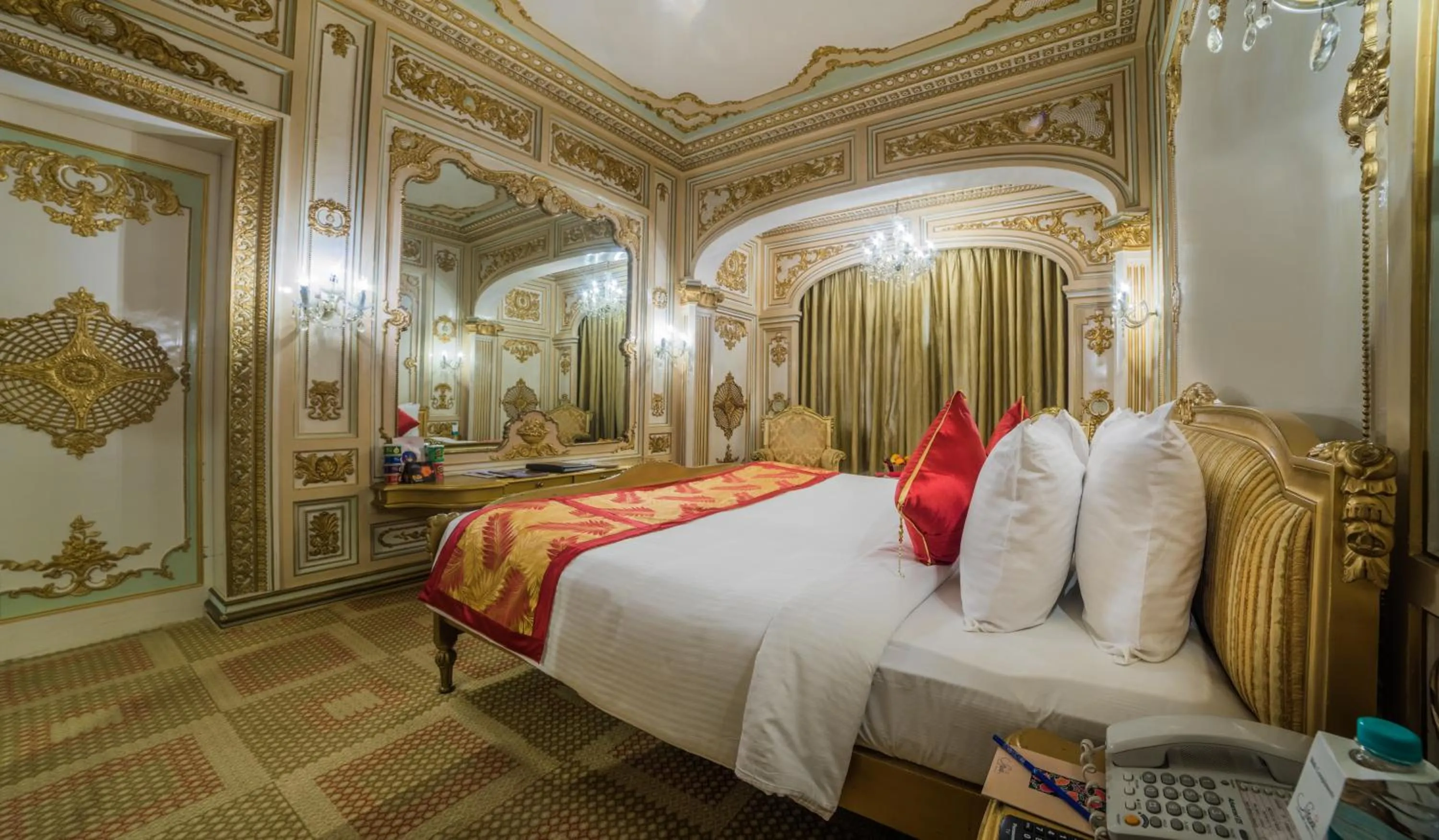 Bed in Ramoji Film City- Sitara Luxury Hotel