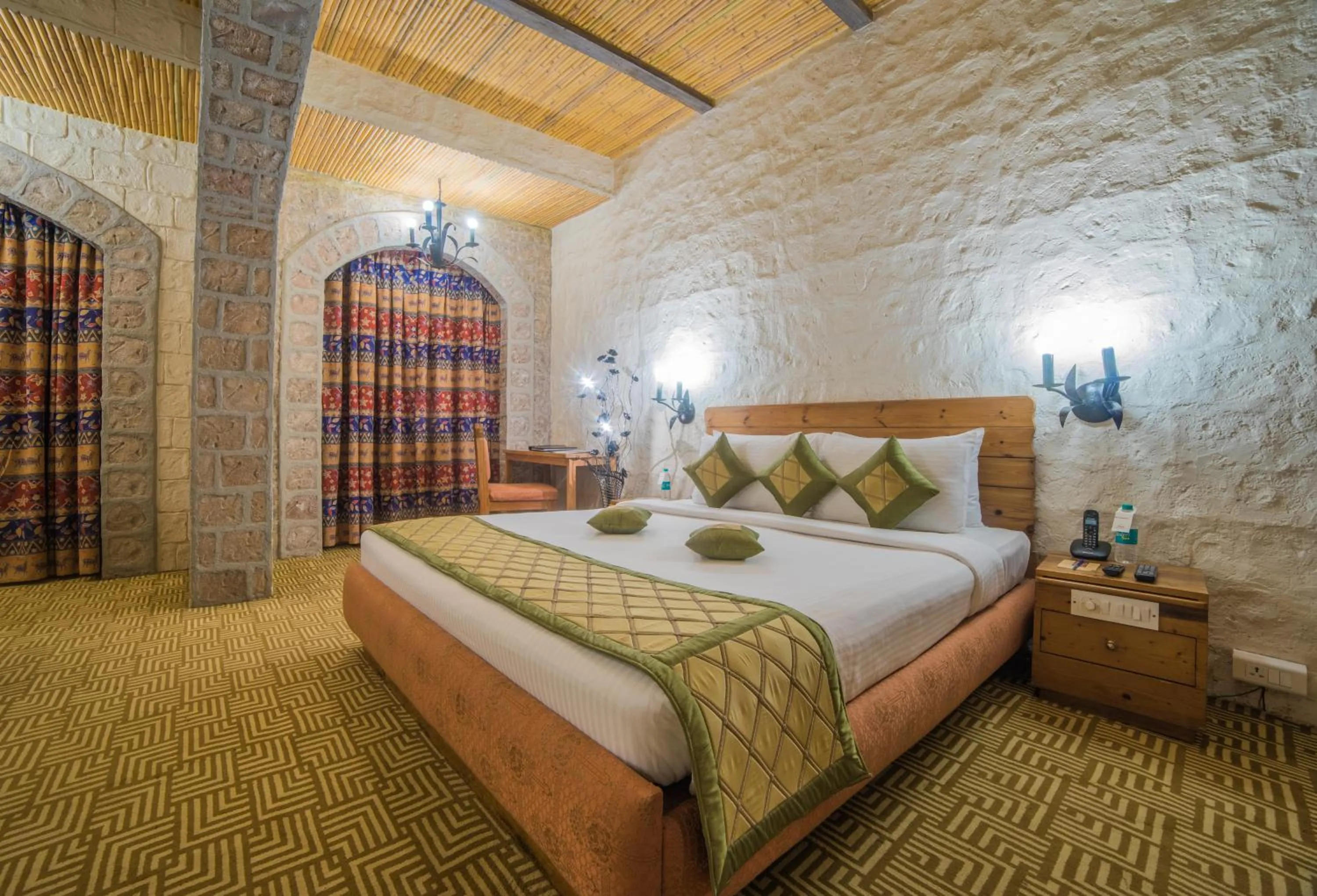 Bed in Ramoji Film City- Sitara Luxury Hotel