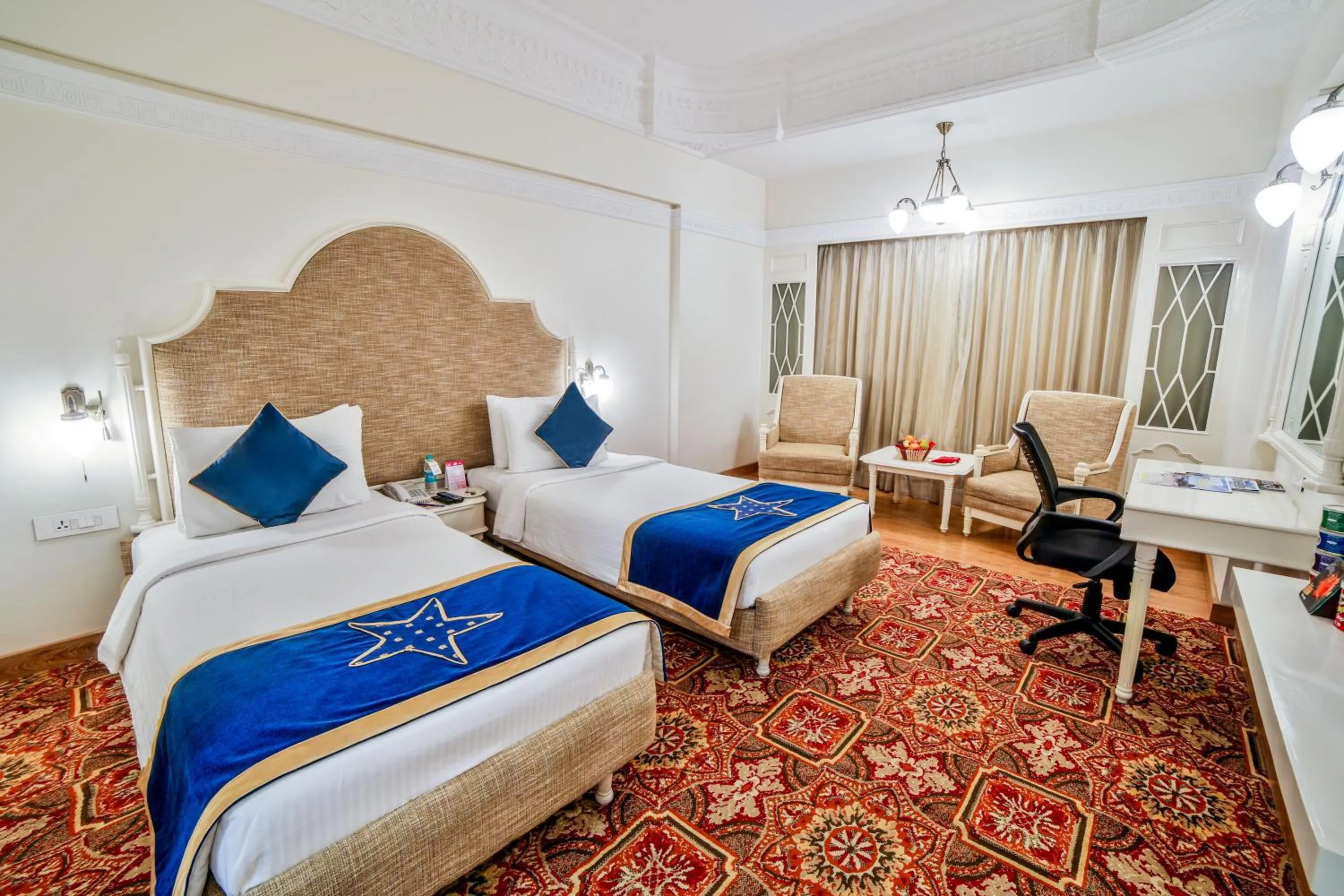 Bed in Ramoji Film City- Sitara Luxury Hotel