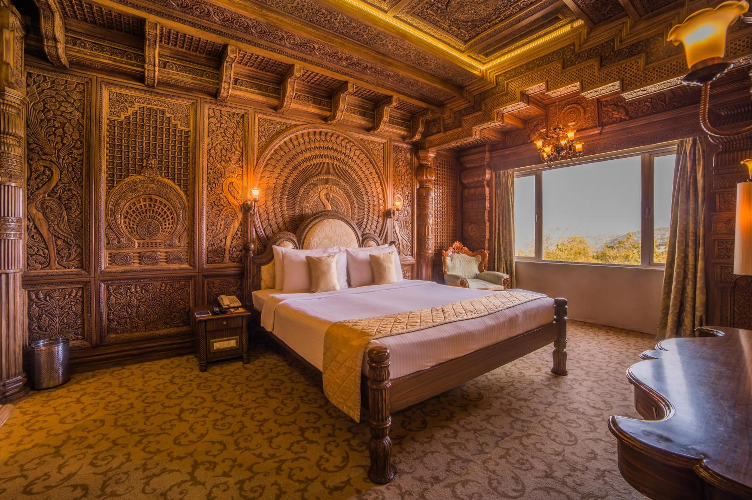 Bed in Ramoji Film City- Sitara Luxury Hotel