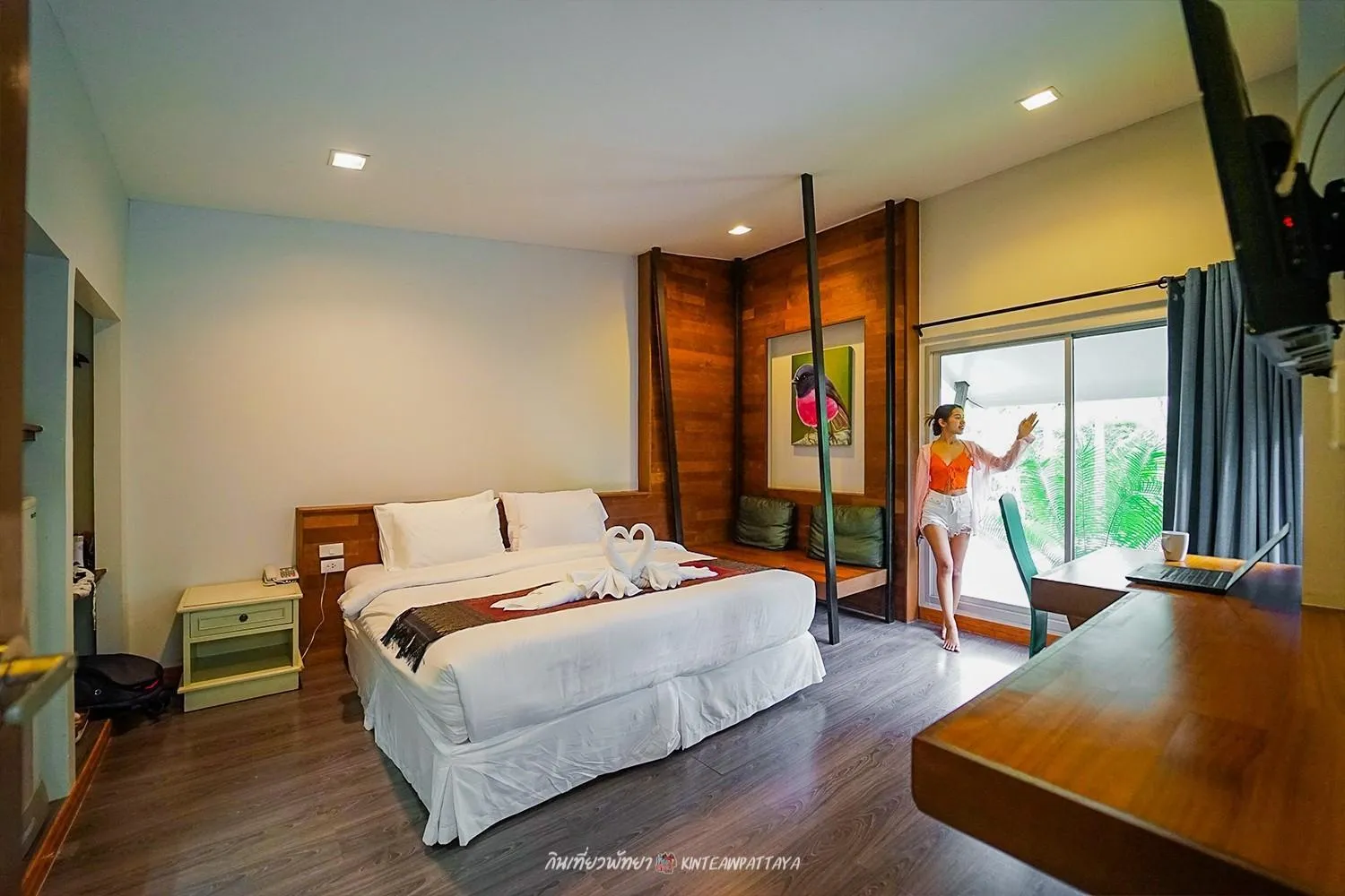 Bed in IP Plus Pool Villa Pattaya