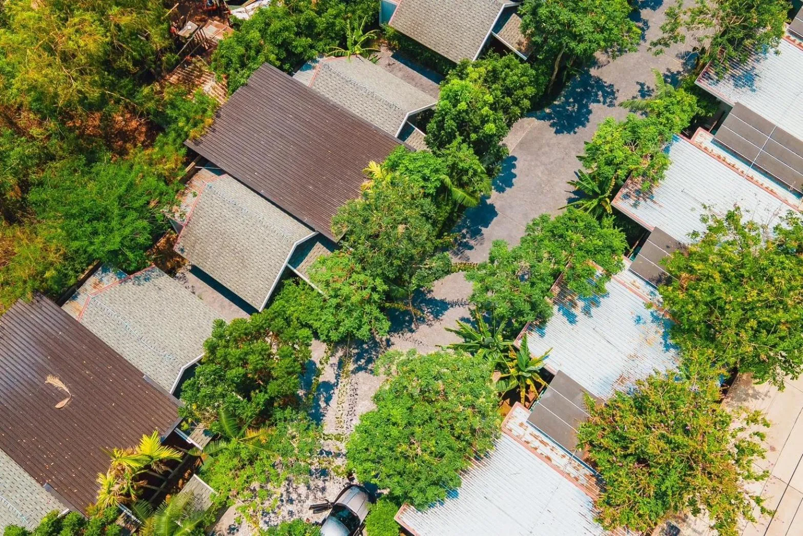 Bird's eye view in IP Plus Pool Villa Pattaya