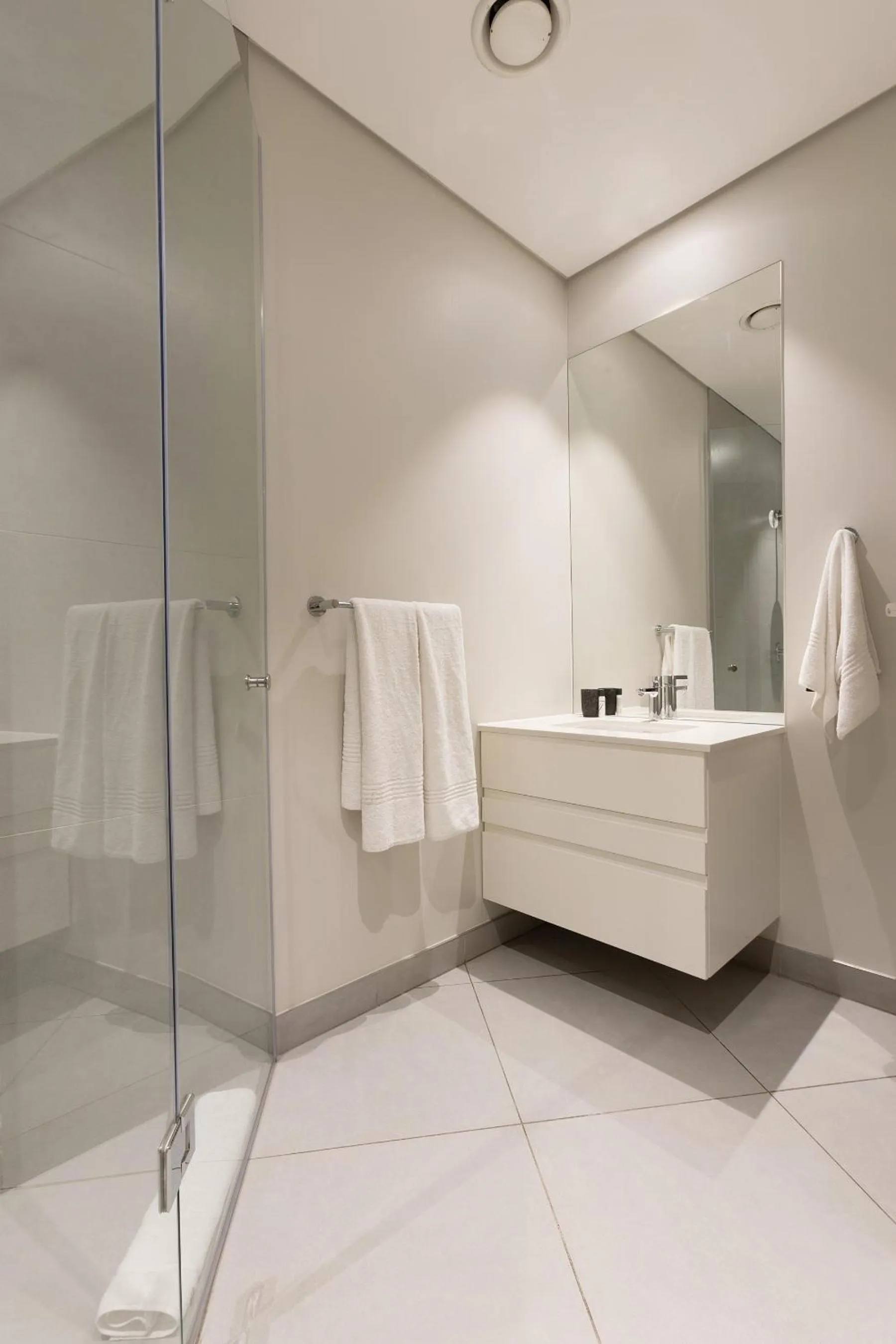 Bathroom in Axis Luxury Apartments by Century City Hotels