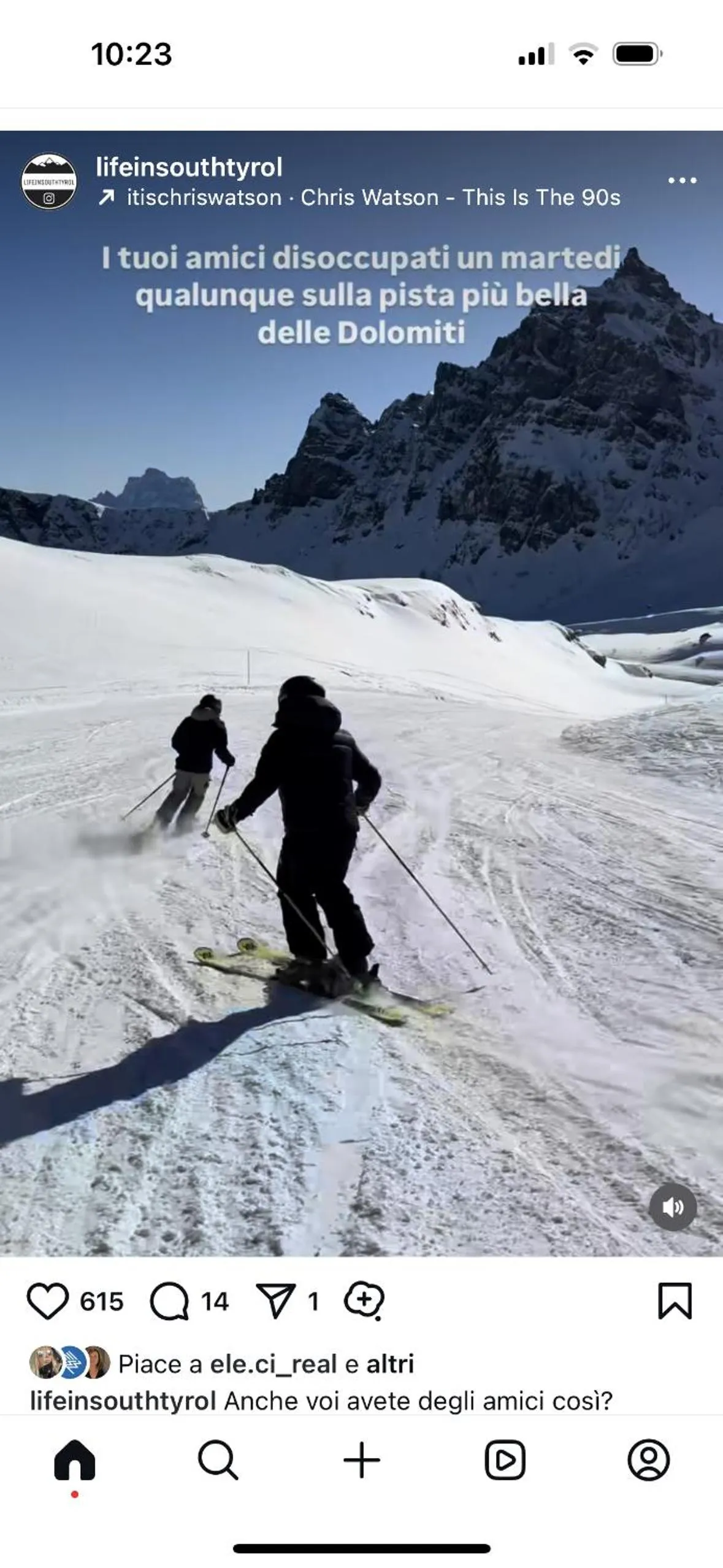 Skiing in Garnì Villa Erna