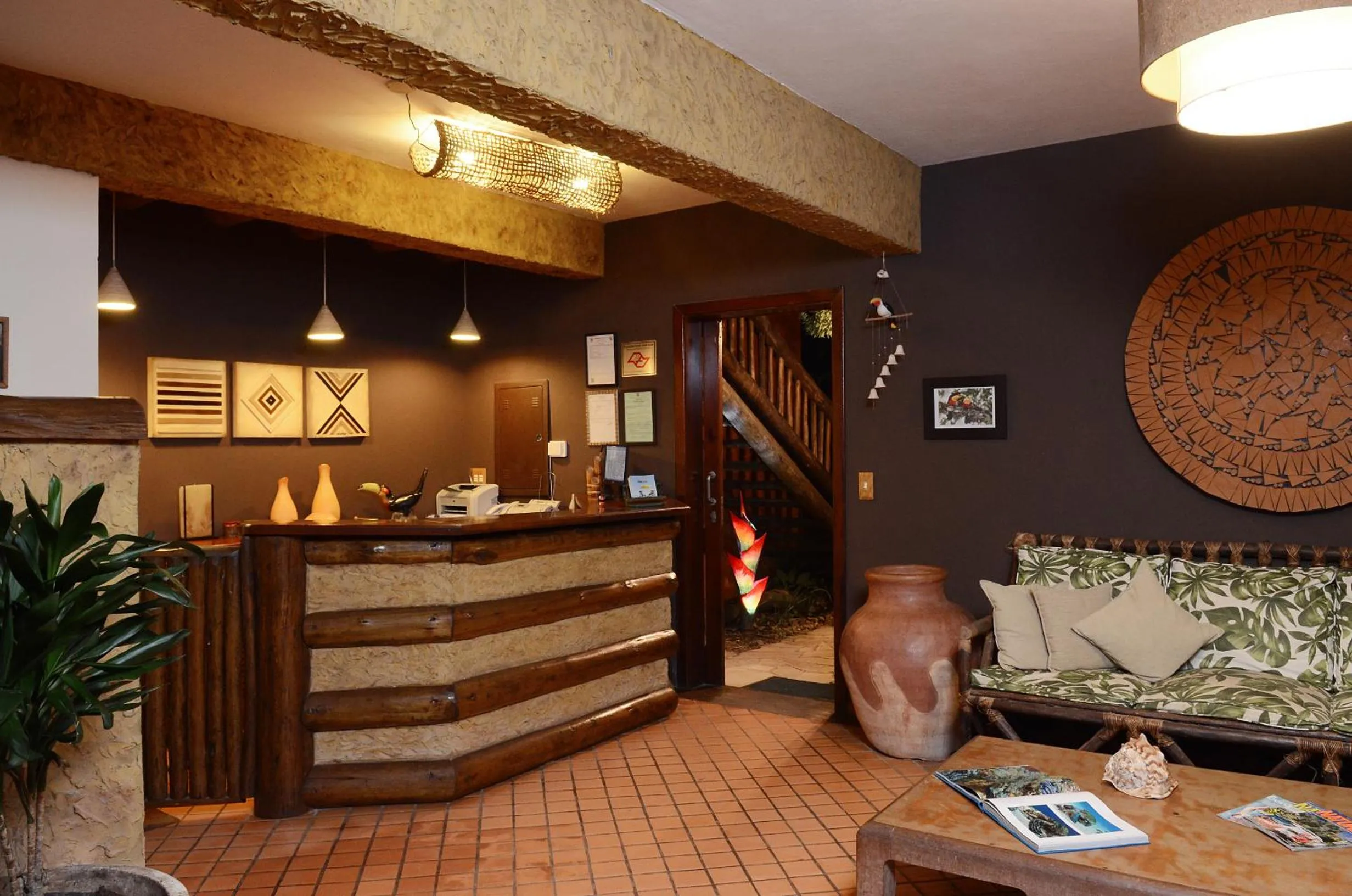 Lobby or reception in Pousada Bico Verde