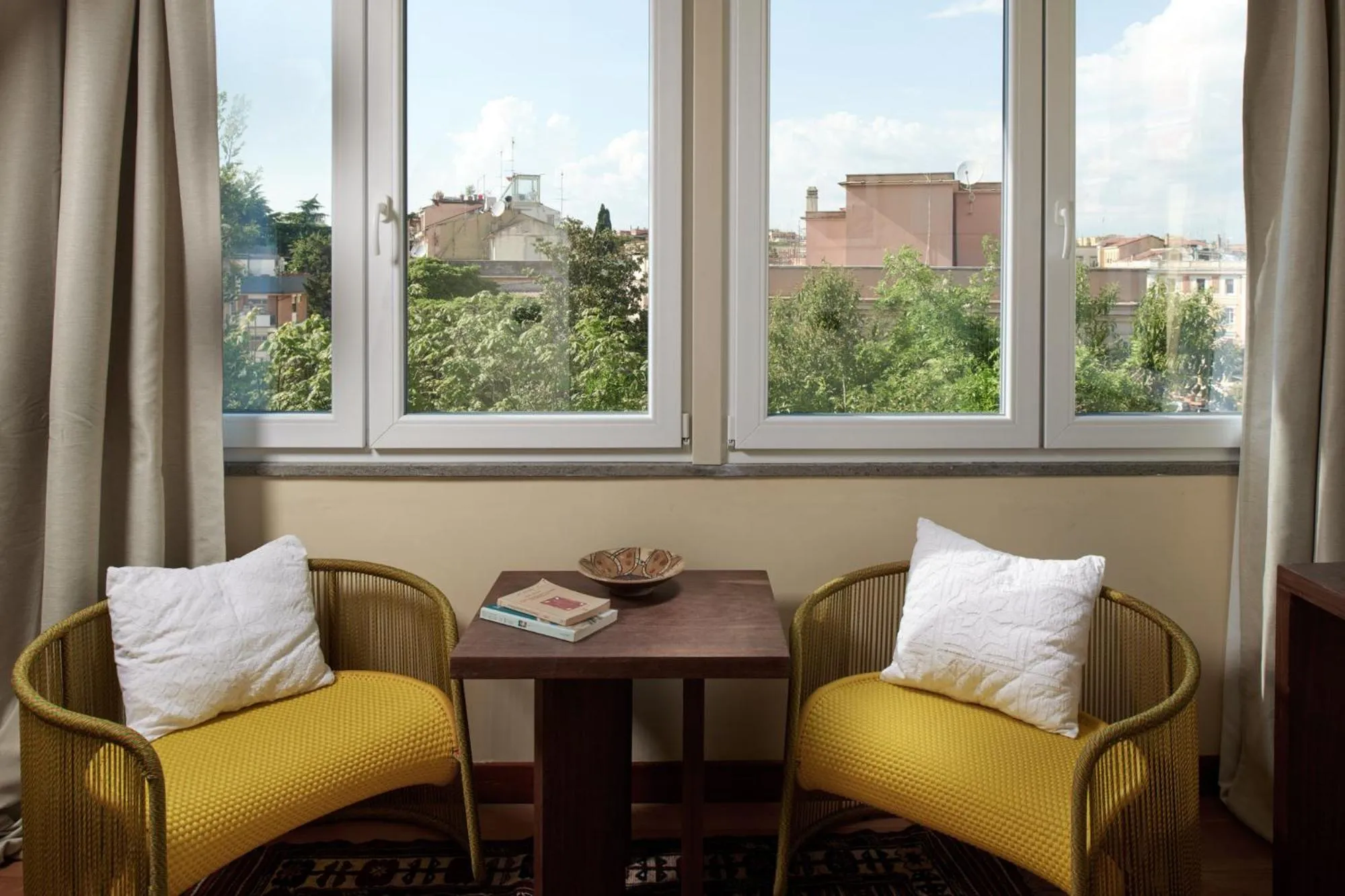 Seating area in Palm Gallery Hotel