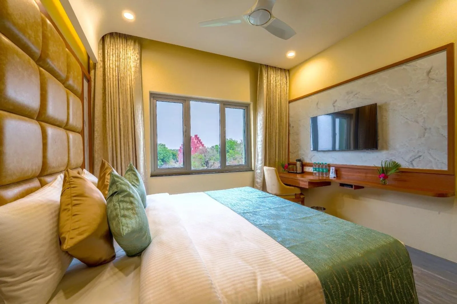 Bedroom, Bed in Ramoji Film City- Tara Comfort Hotel