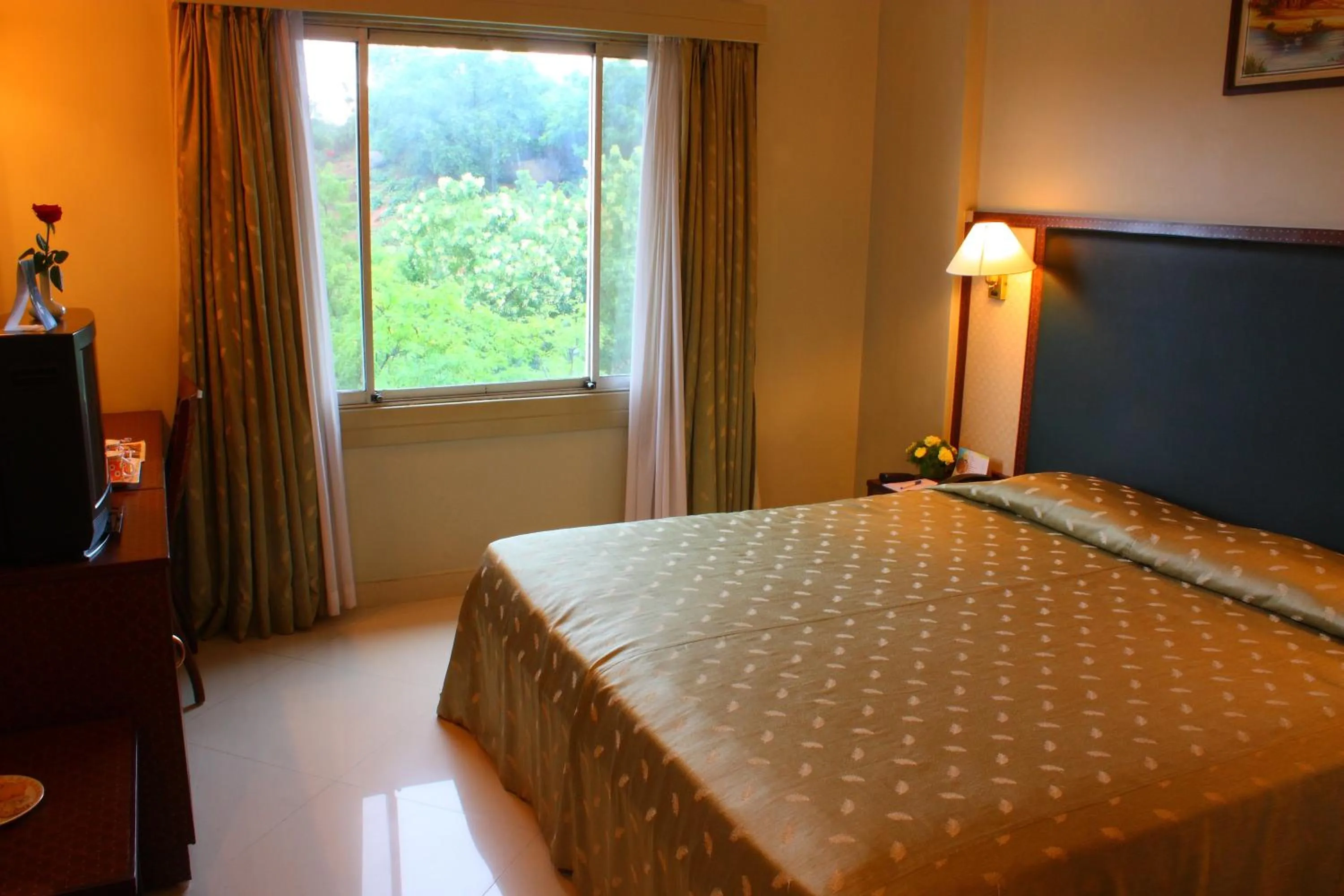 Bedroom, Bed in Ramoji Film City- Tara Comfort Hotel