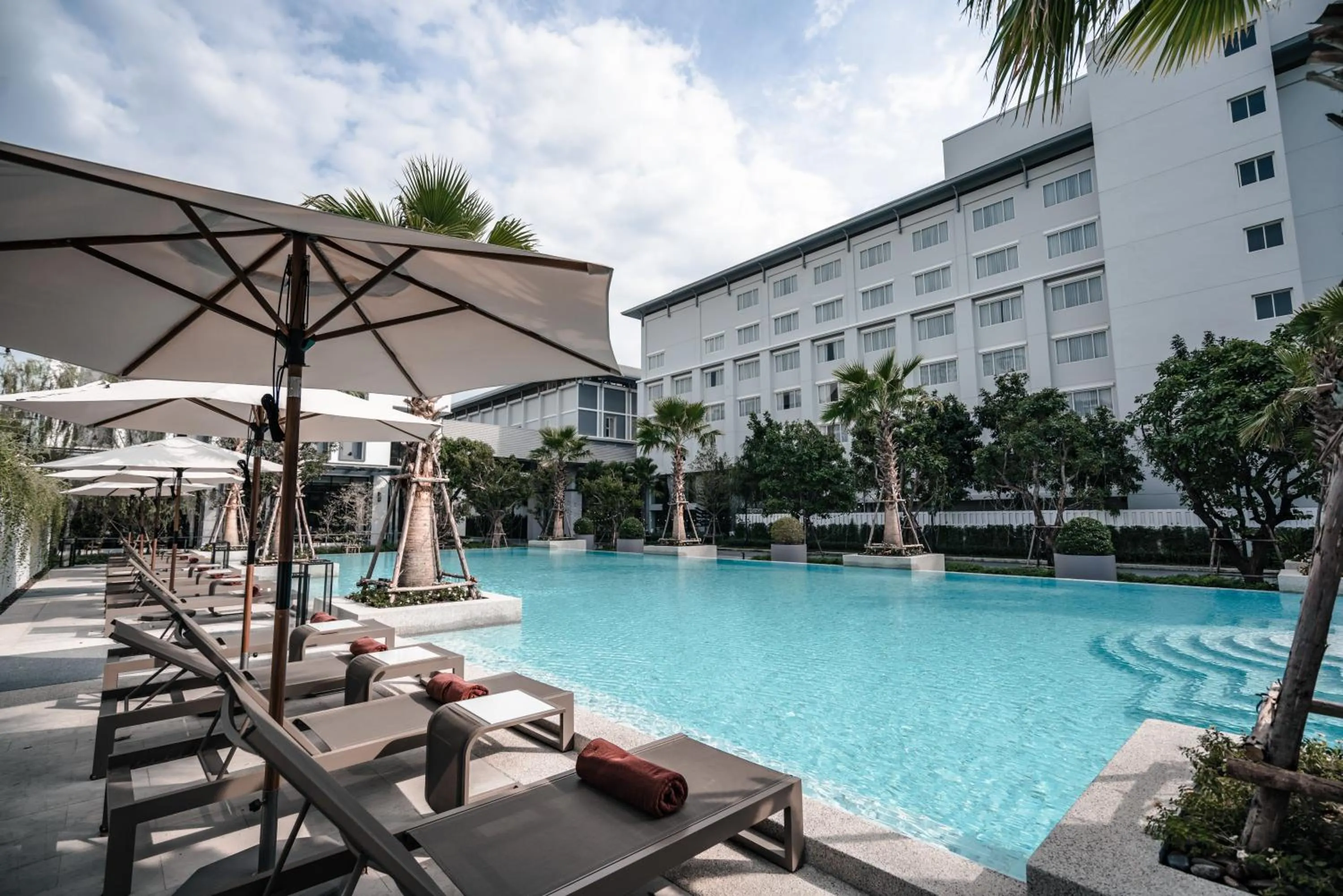 Pool view in Health Land Resort & Spa