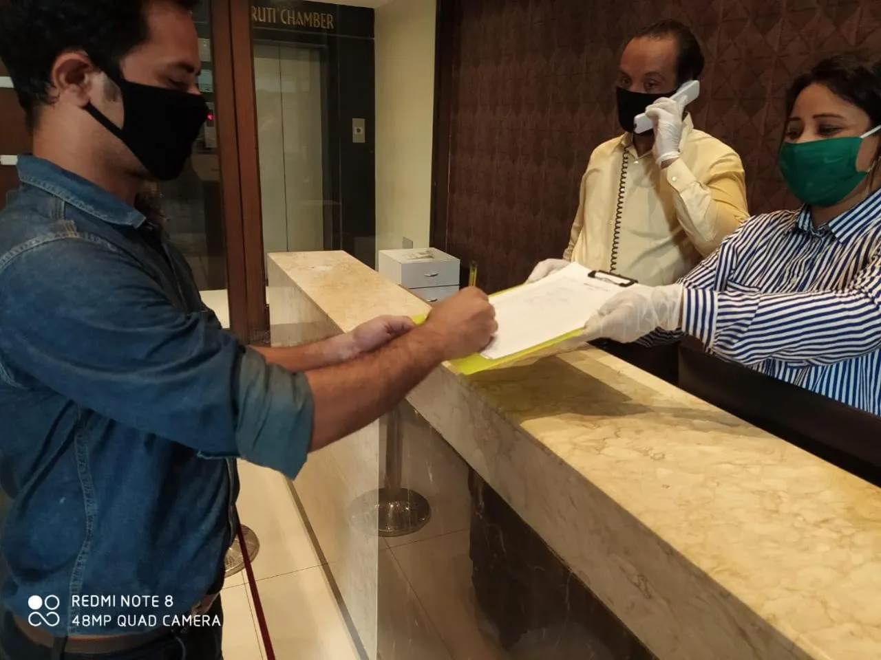 Lobby or reception in Hotel West Blue