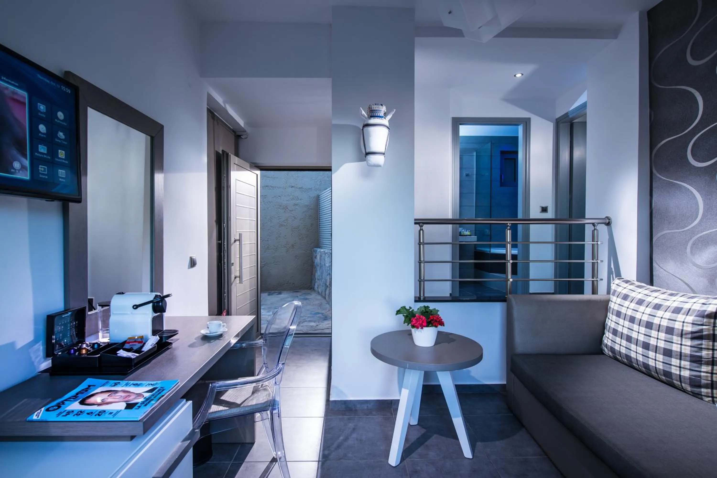 Living room in Happy Cretan Suites