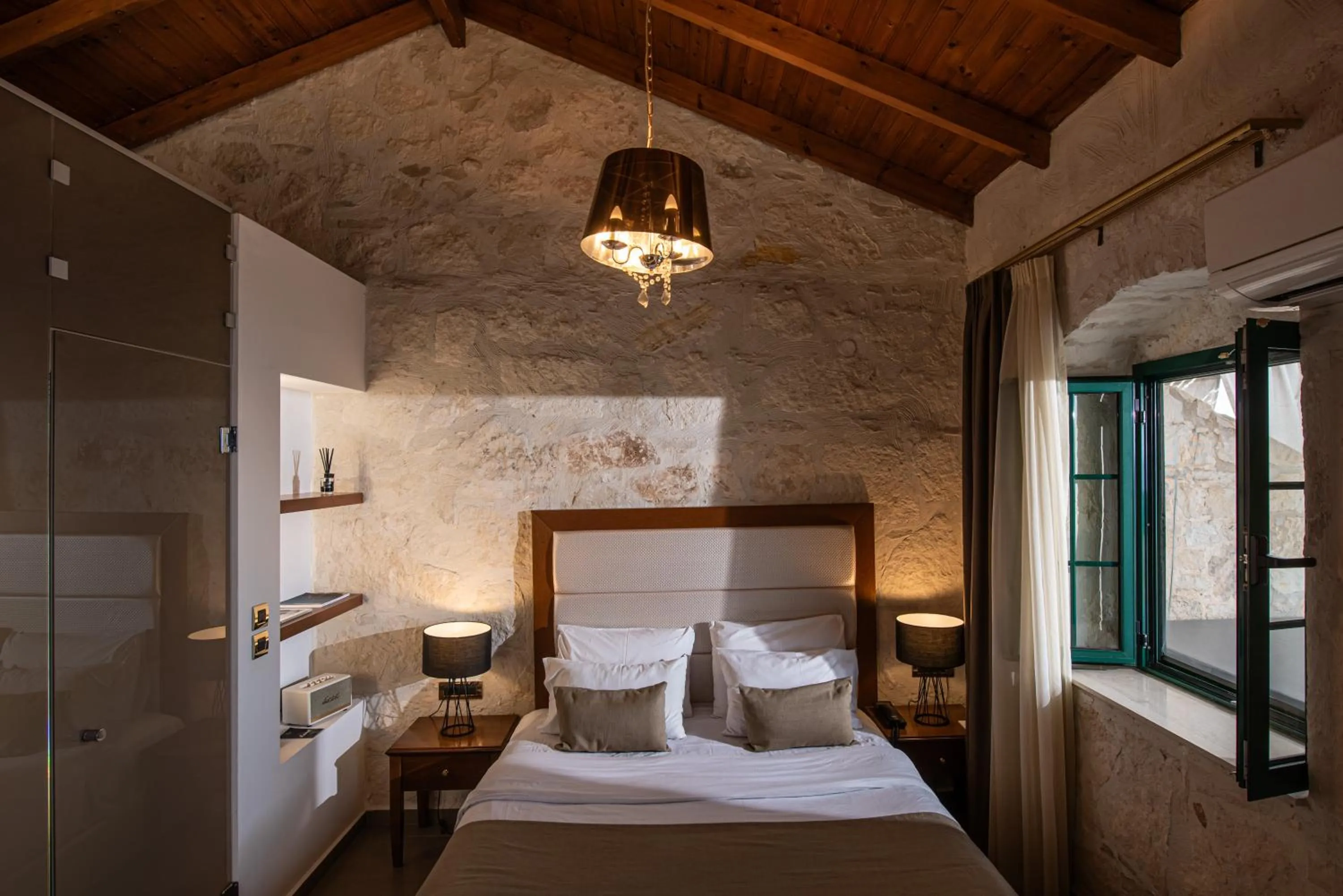 Bed in Happy Cretan Suites