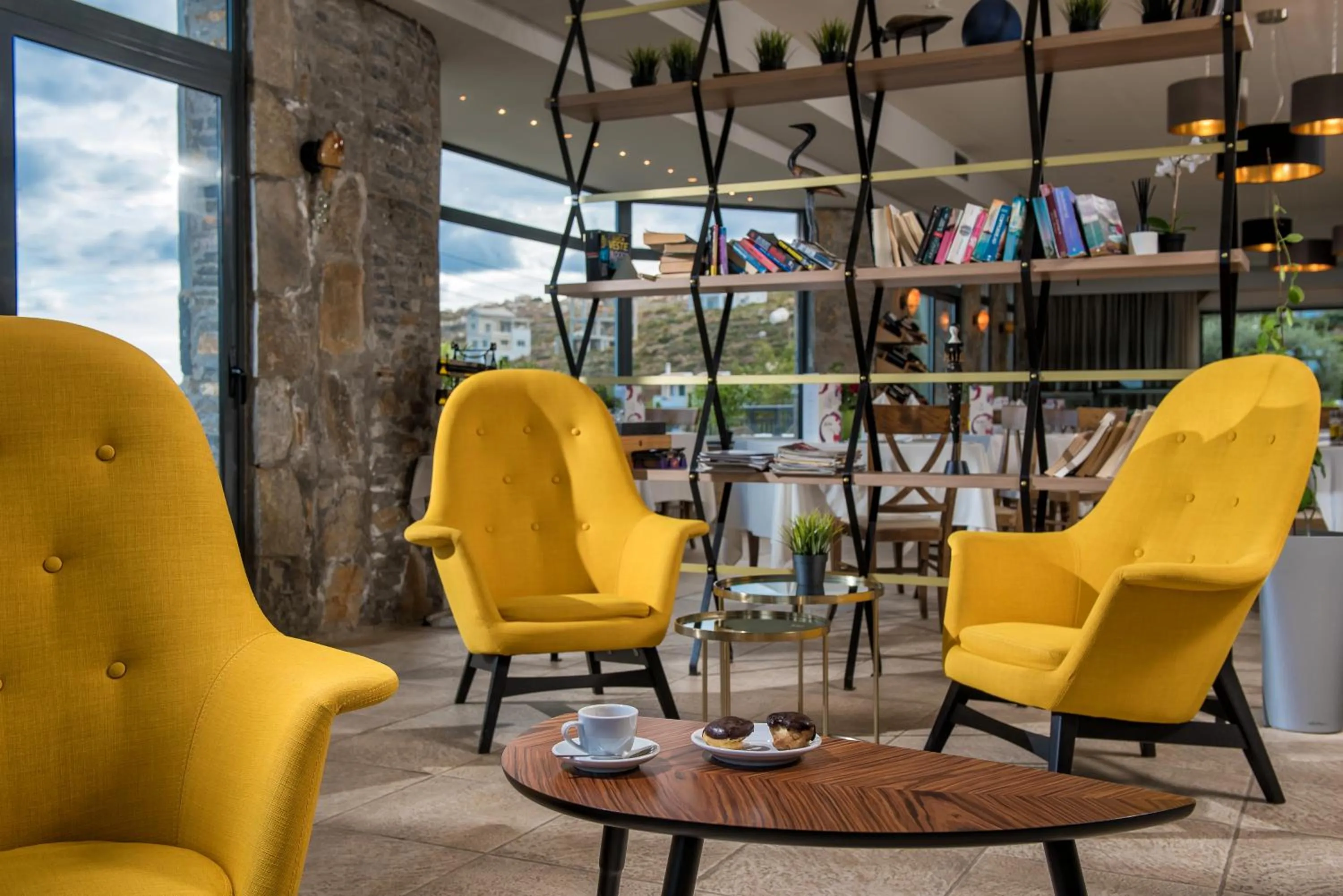 Communal lounge/ TV room in Happy Cretan Suites