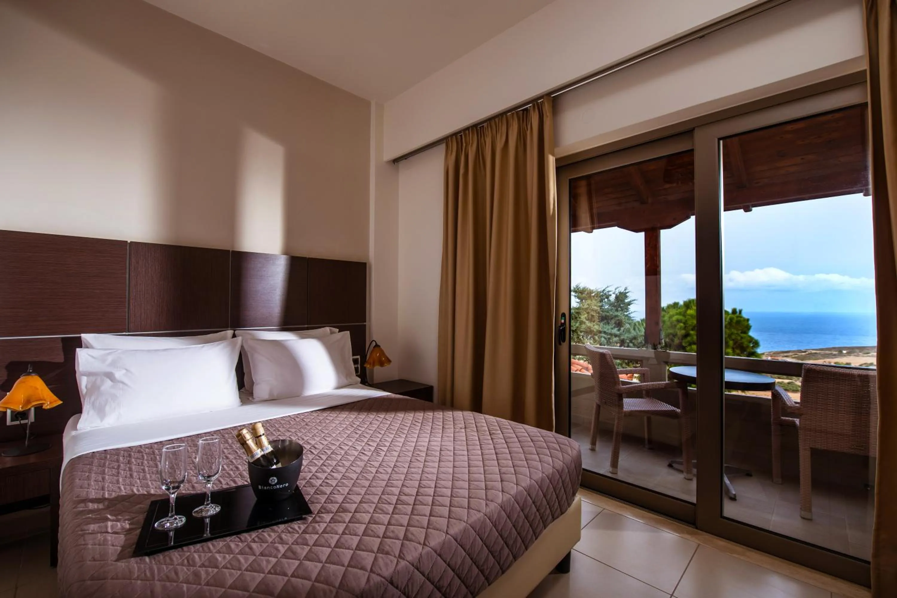 Bed in Happy Cretan Suites