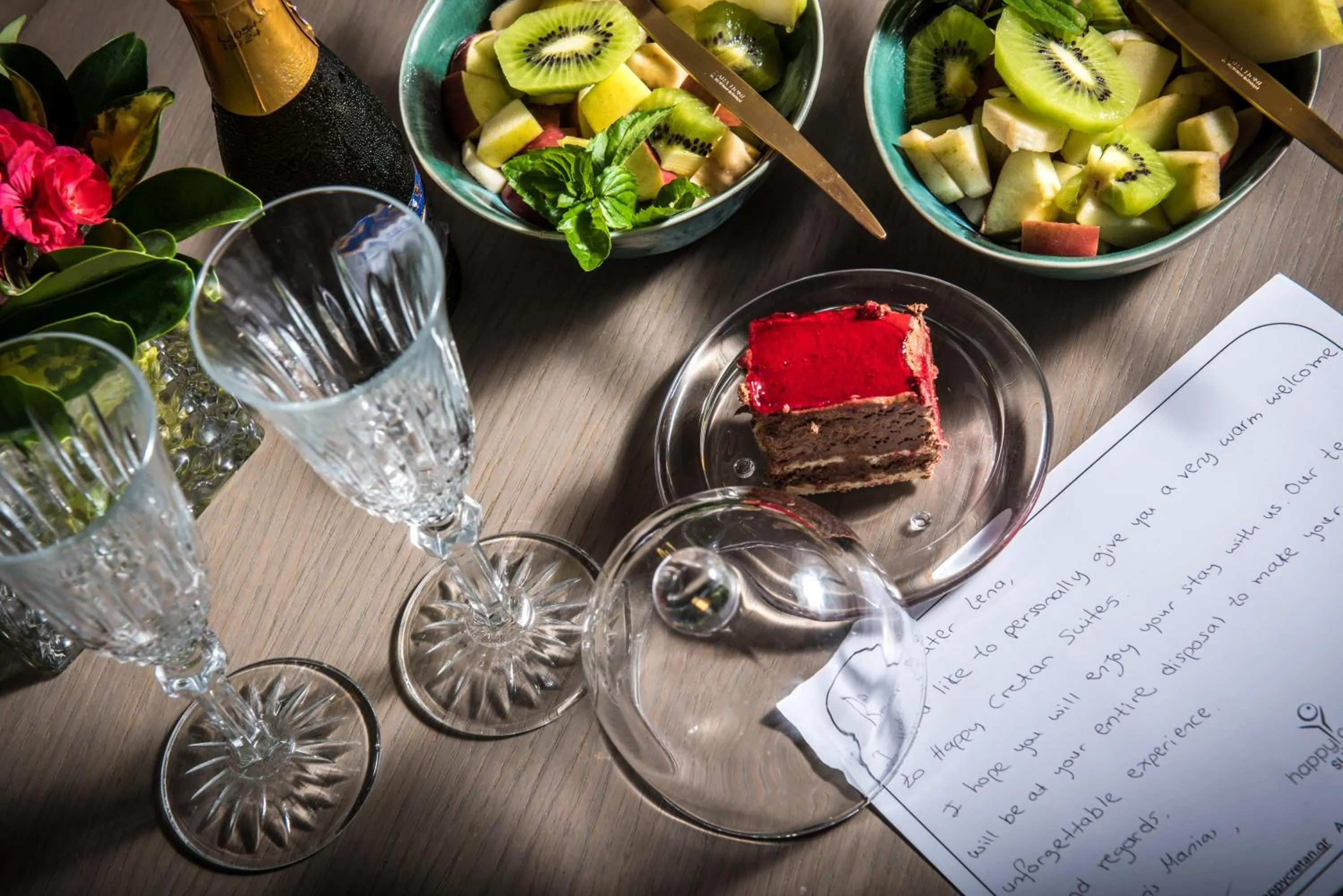 Food and drinks in Happy Cretan Suites