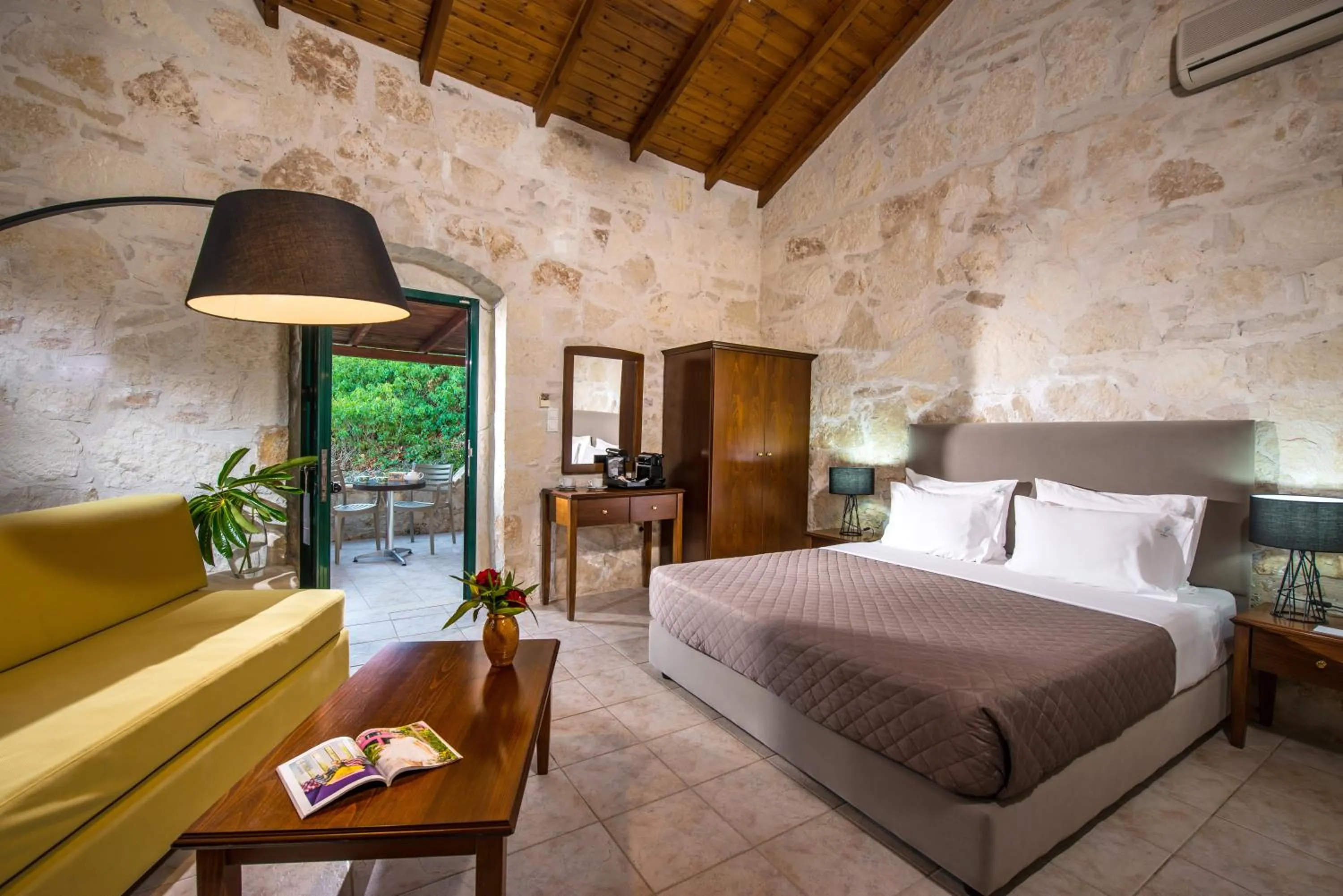 Bed in Happy Cretan Suites