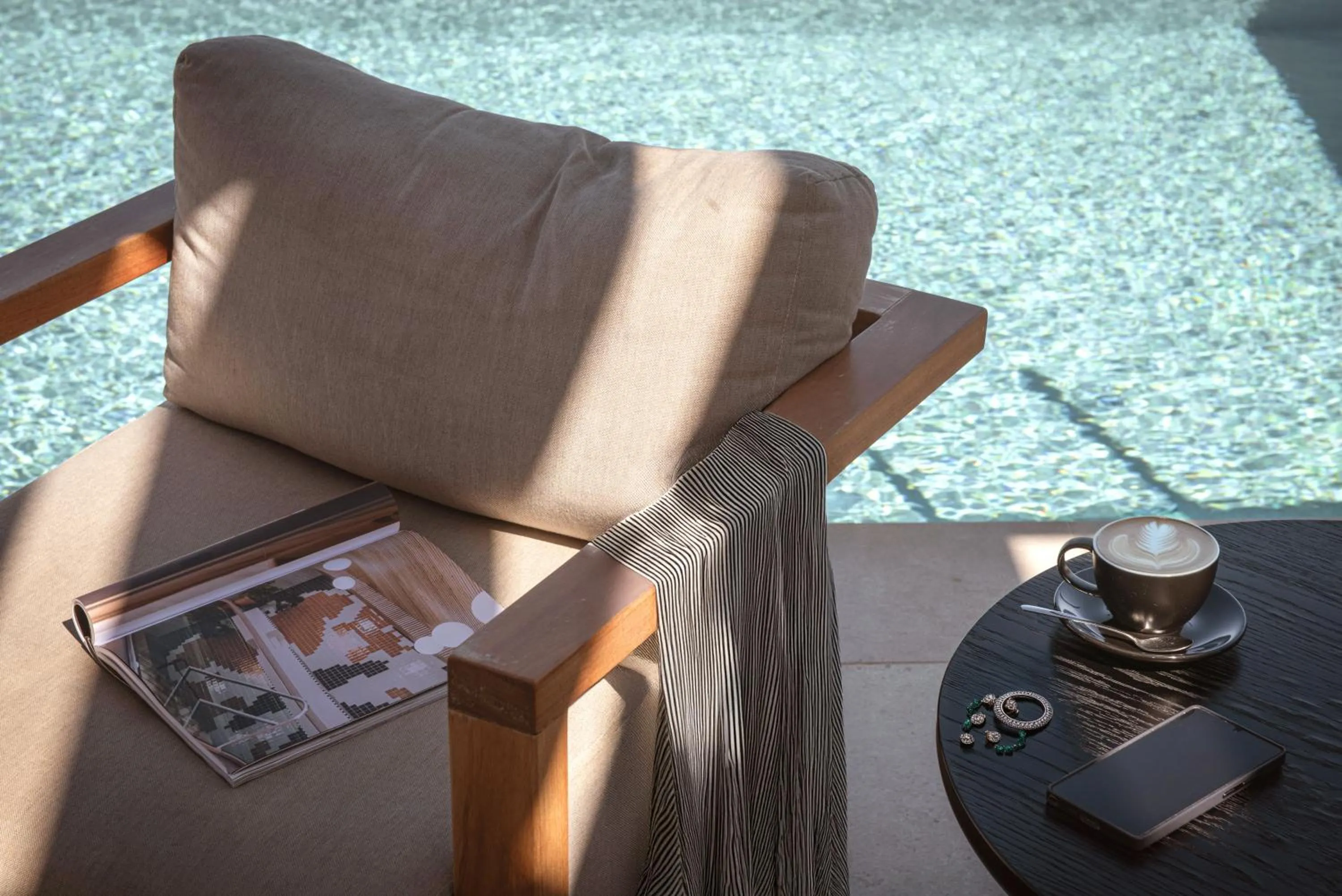 Seating area in Happy Cretan Suites