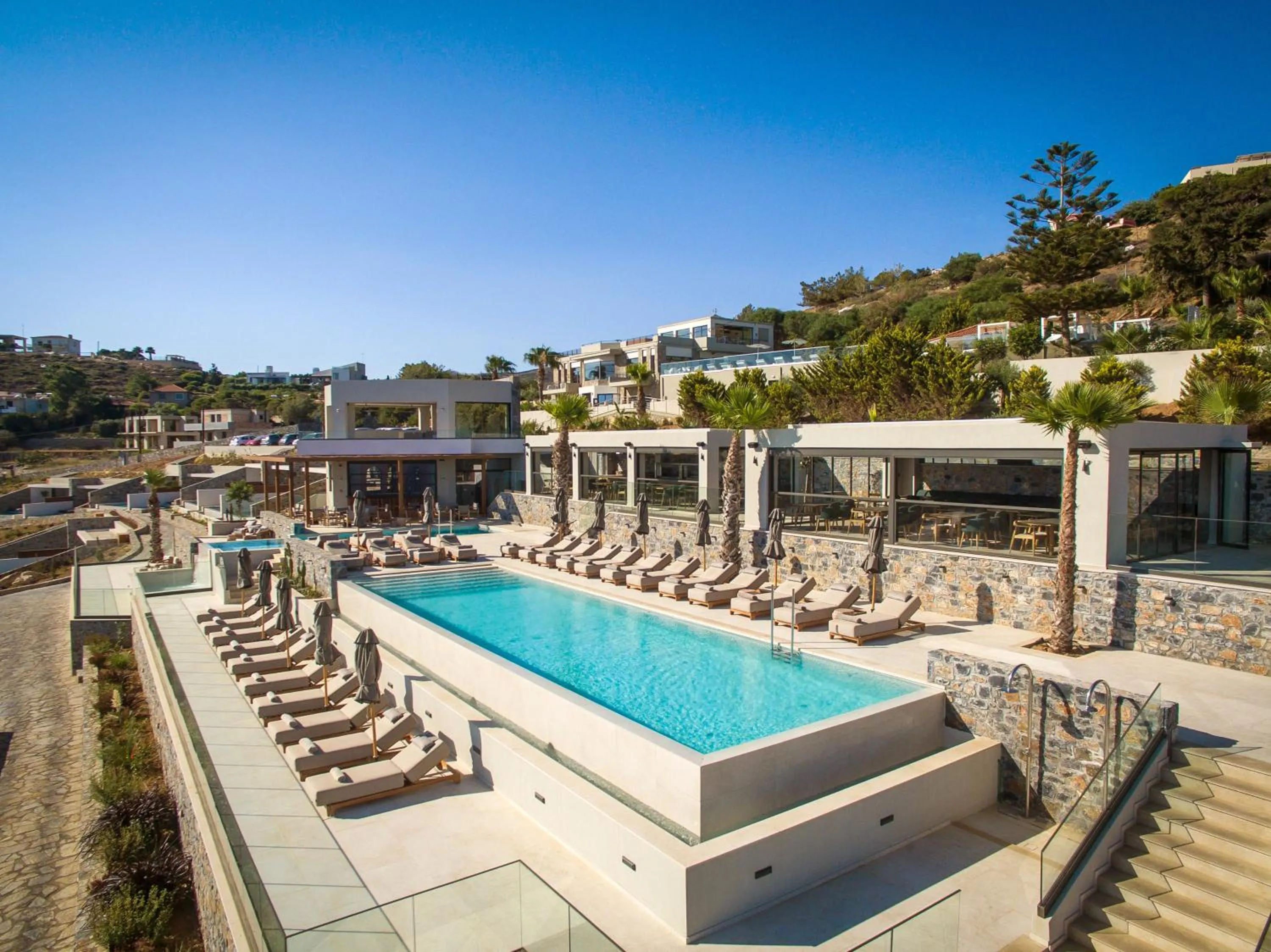 Swimming pool in Happy Cretan Suites