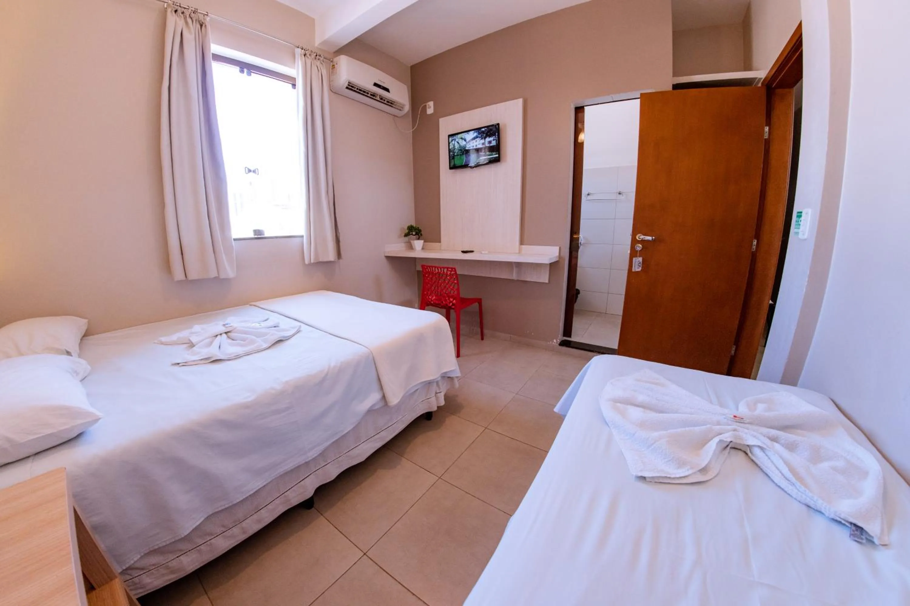 Bed in Hotel Ipiranga Maringa