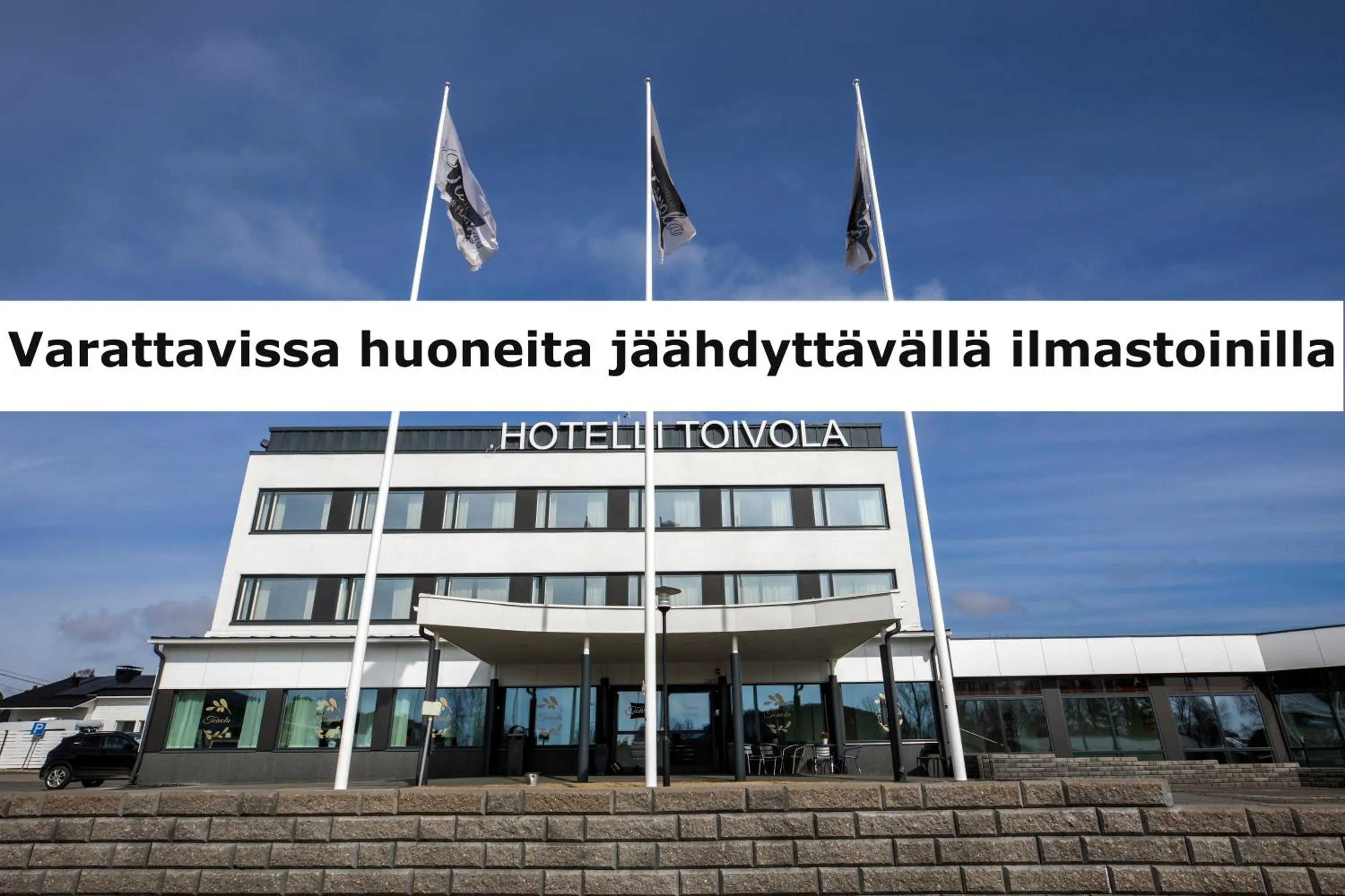 Text overlay in Hotelli Toivola