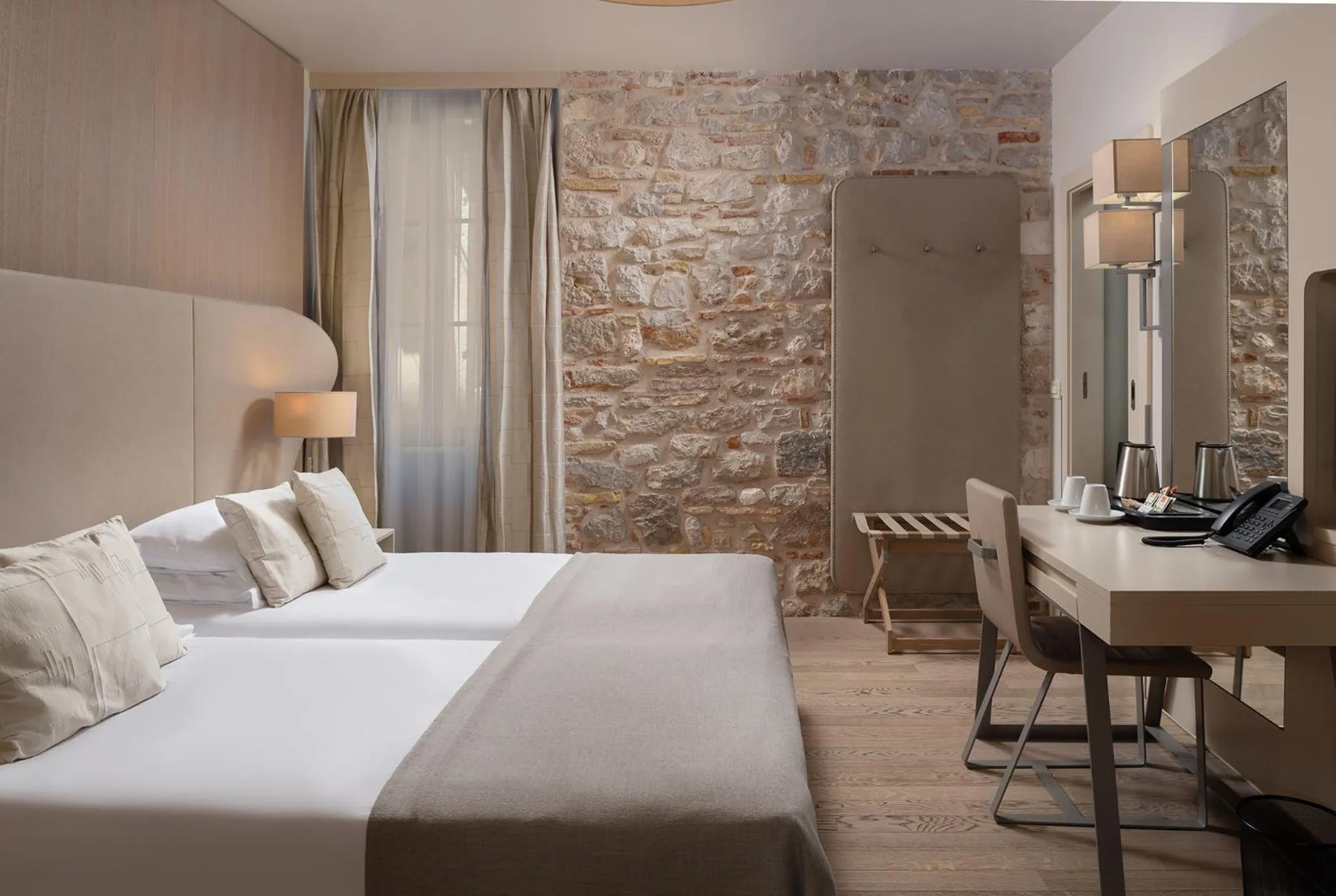 Decorative detail, Bed in Art Hotel Kalelarga