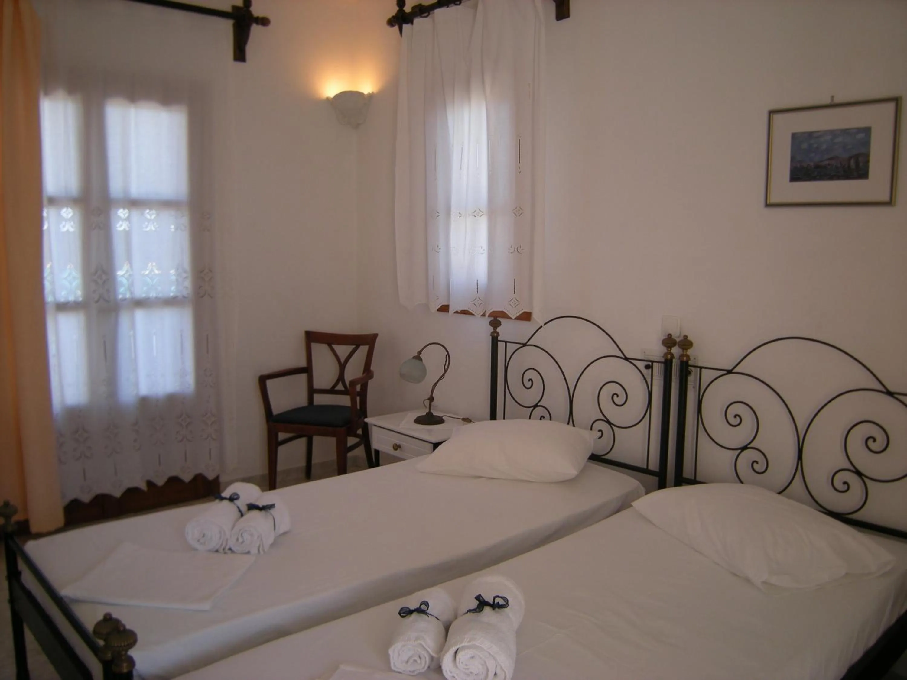 Bed in Roussos Beach Hotel