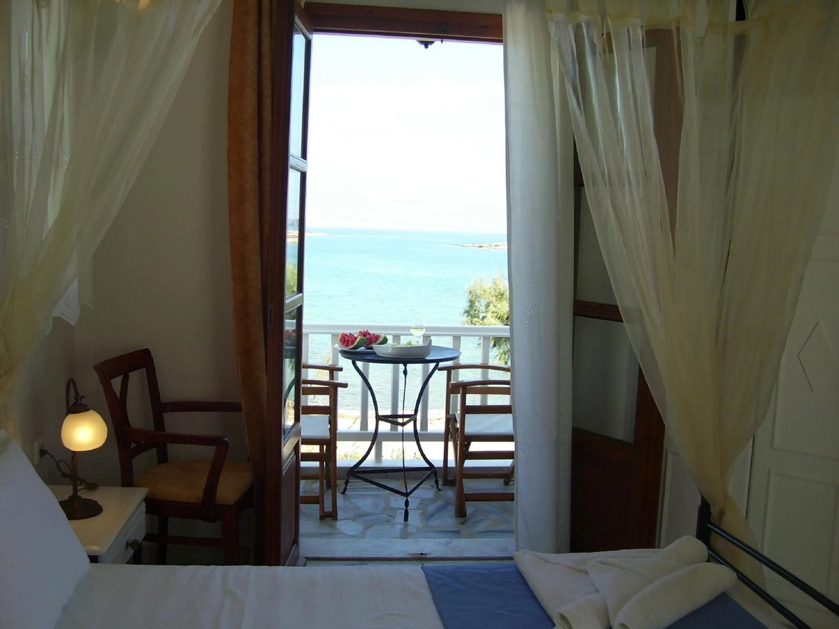 Bedroom in Roussos Beach Hotel