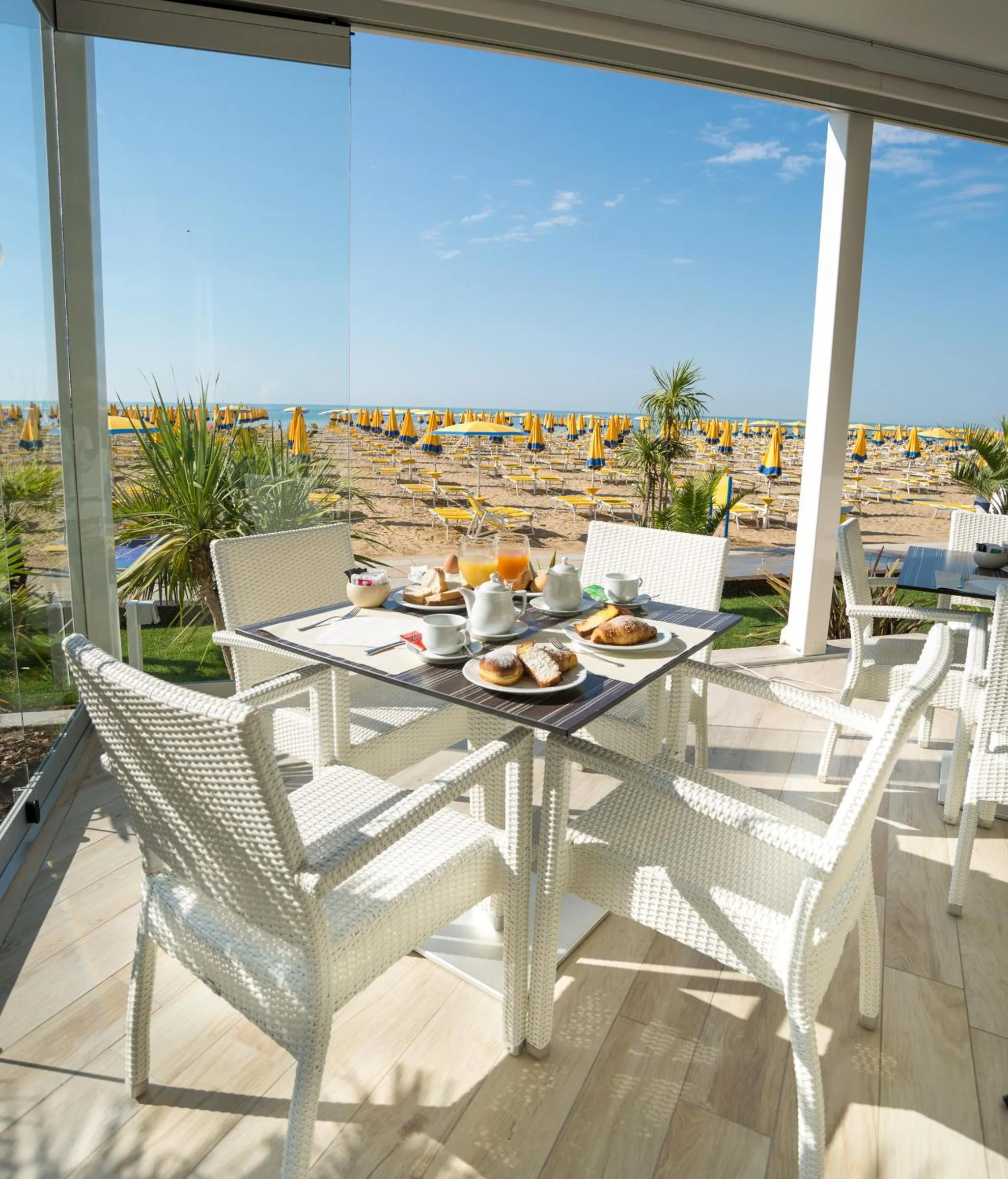 Balcony/Terrace in Hotel Nizza Frontemare Superior 3 Stelle