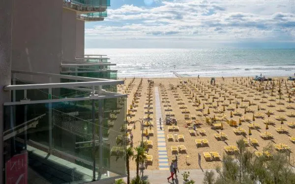 Sea view in Hotel Nizza Frontemare Superior 3 Stelle