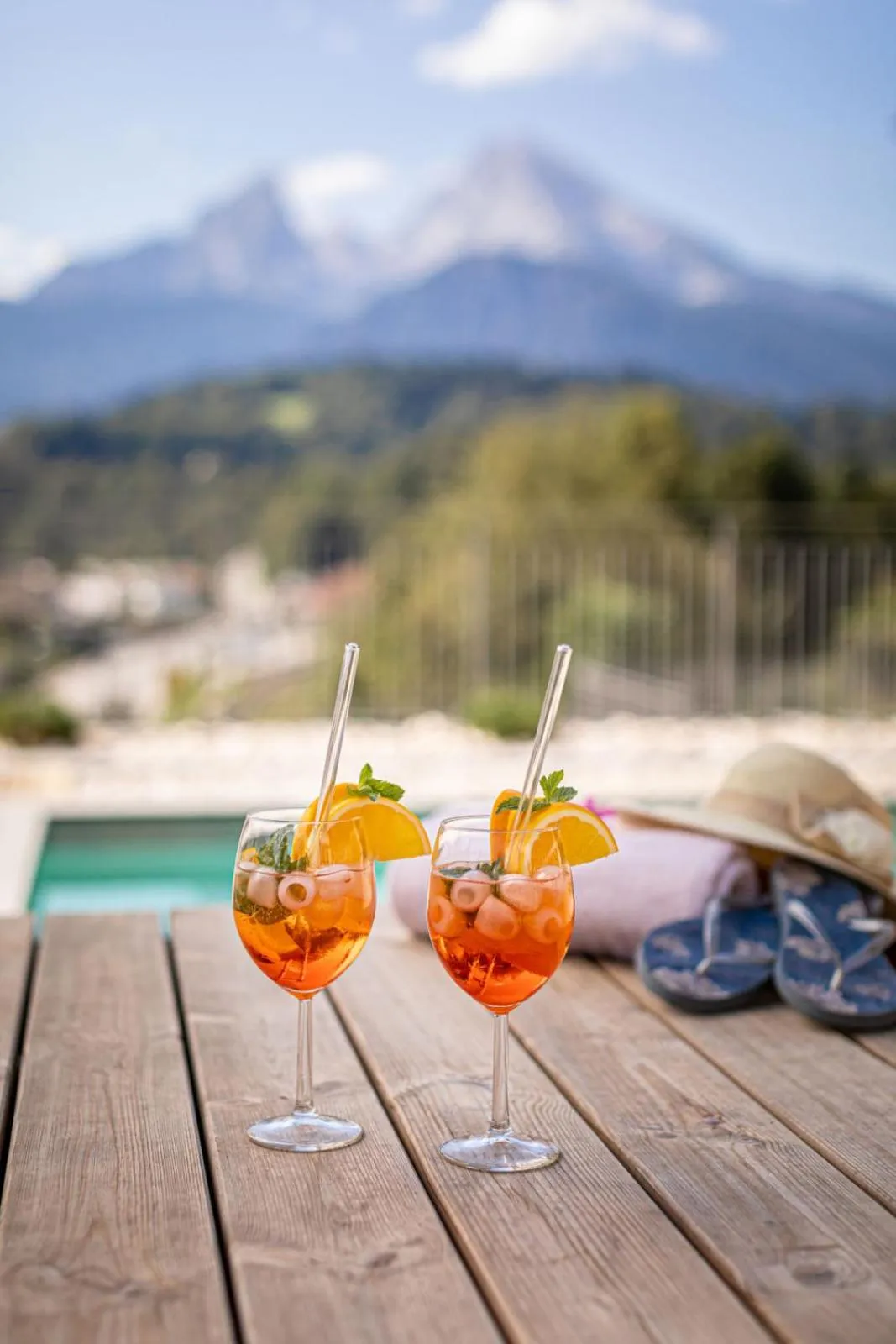 Swimming pool in Hotel AlpinaRos