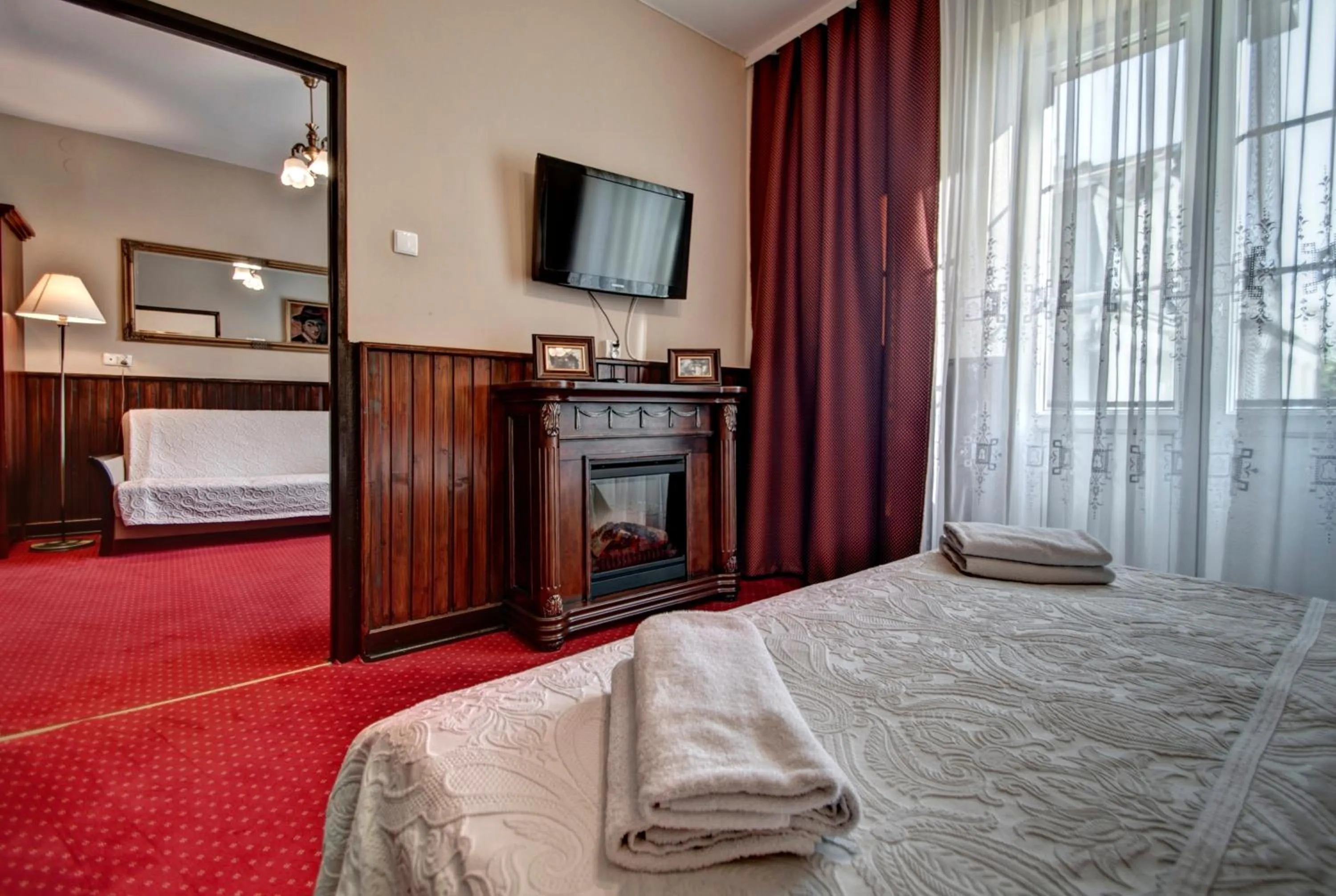 Photo of the whole room, Bed in Willa Roztoka