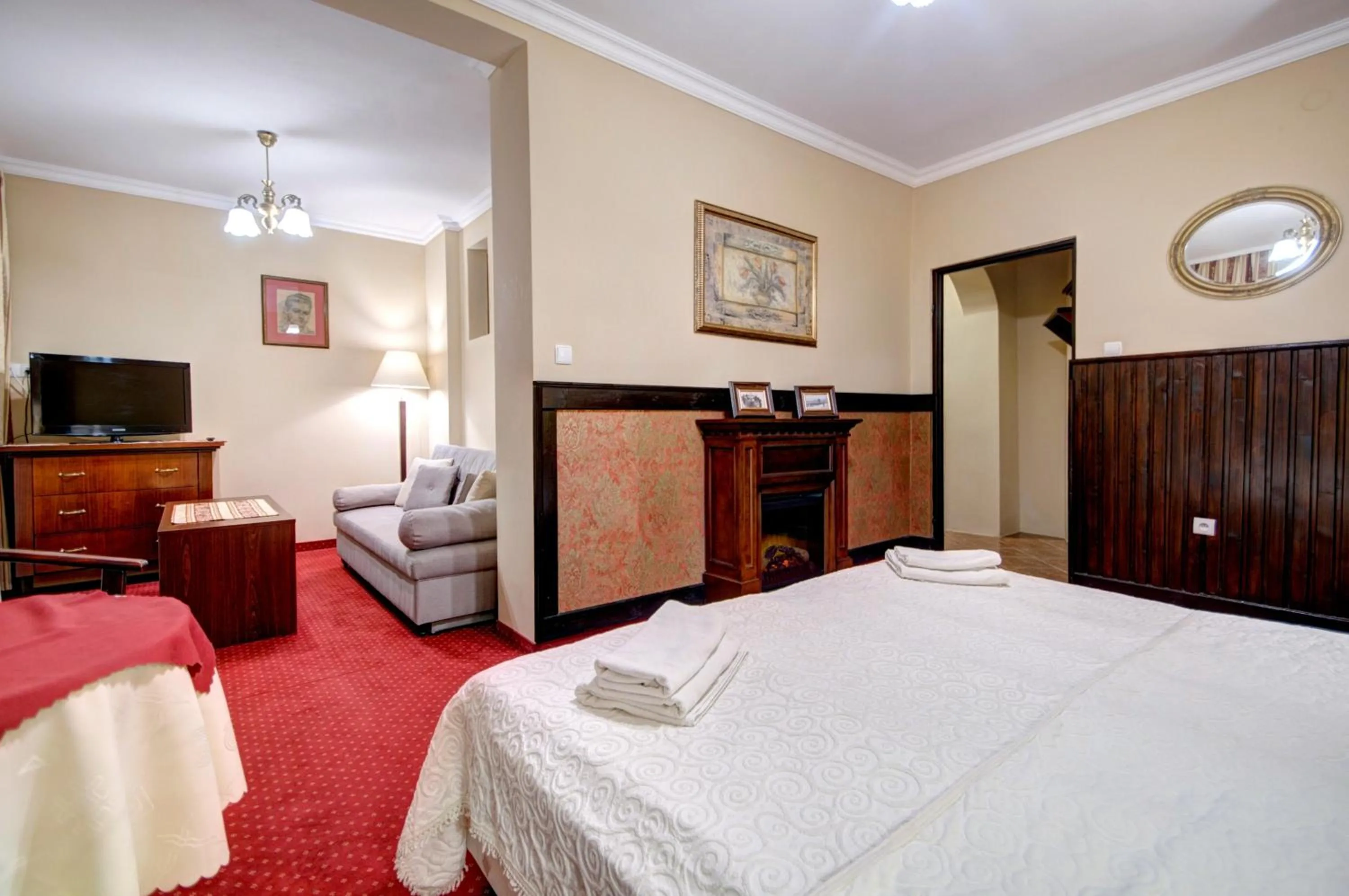 Photo of the whole room, Bed in Willa Roztoka