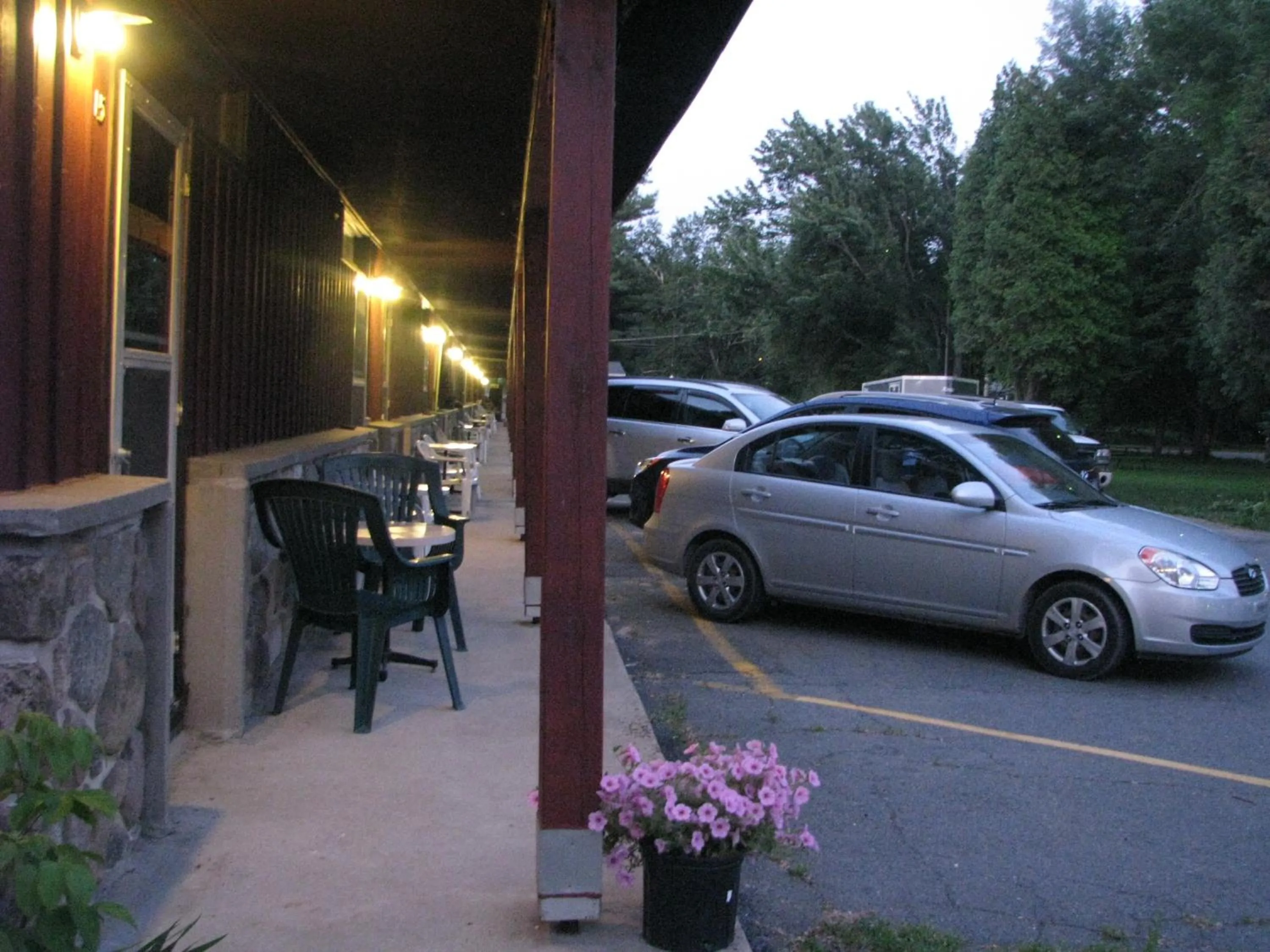 Patio in Motel Le Charentais